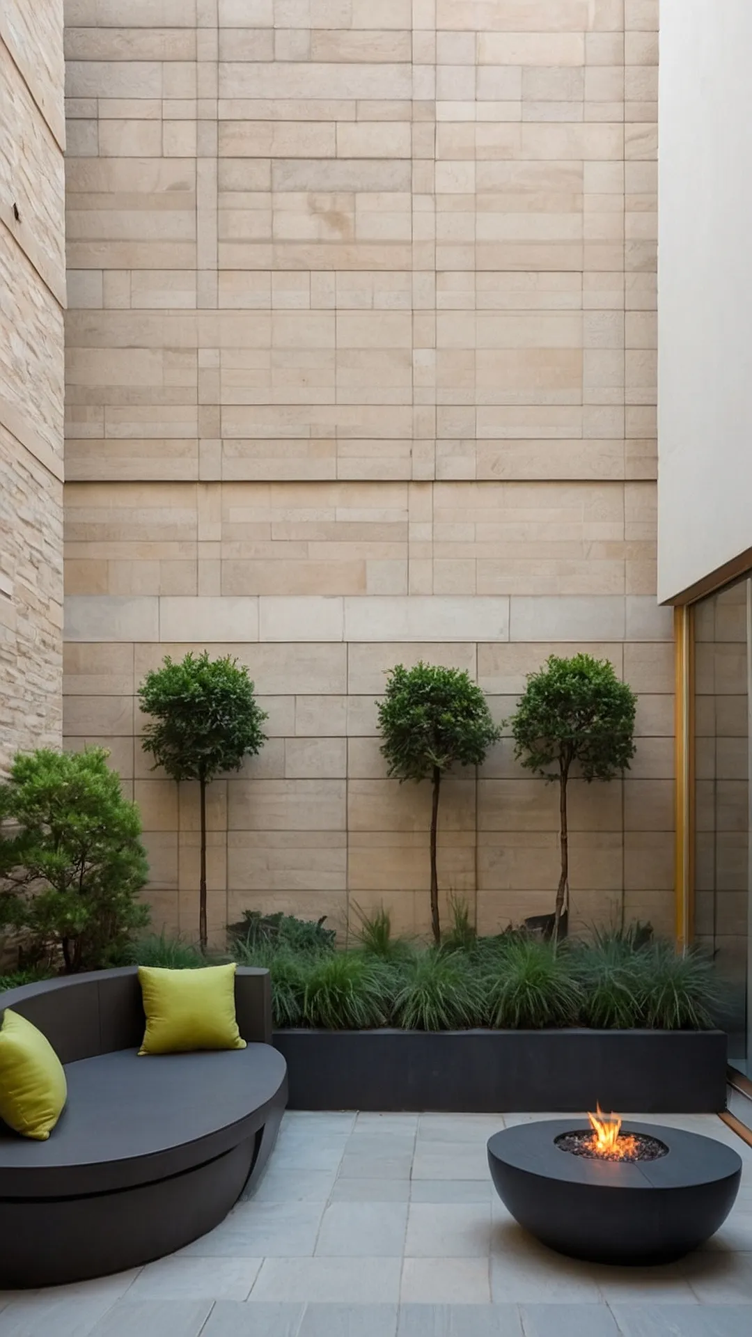 Fireside Courtyard Dreams