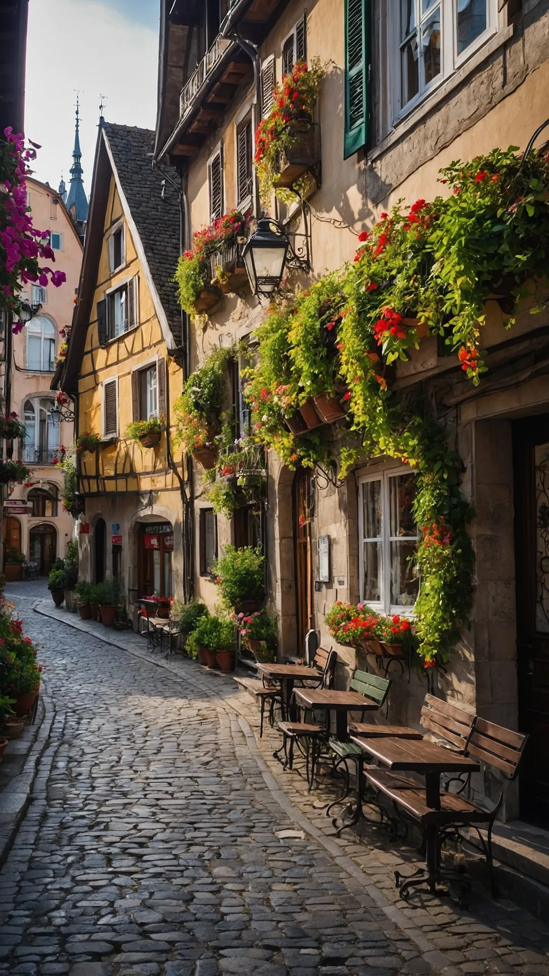 Cobblestone Charms, Unfiltered Views