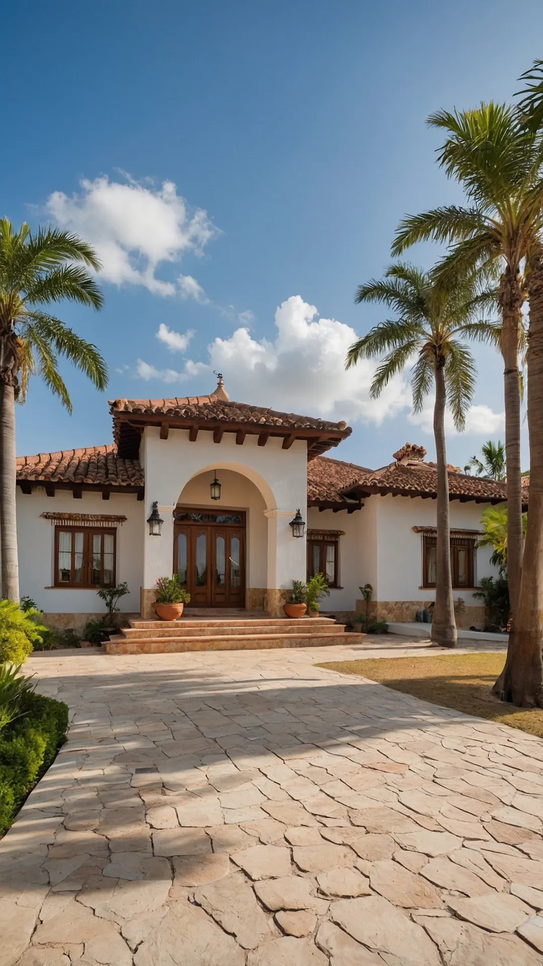 Palm-Lined Spanish Haven