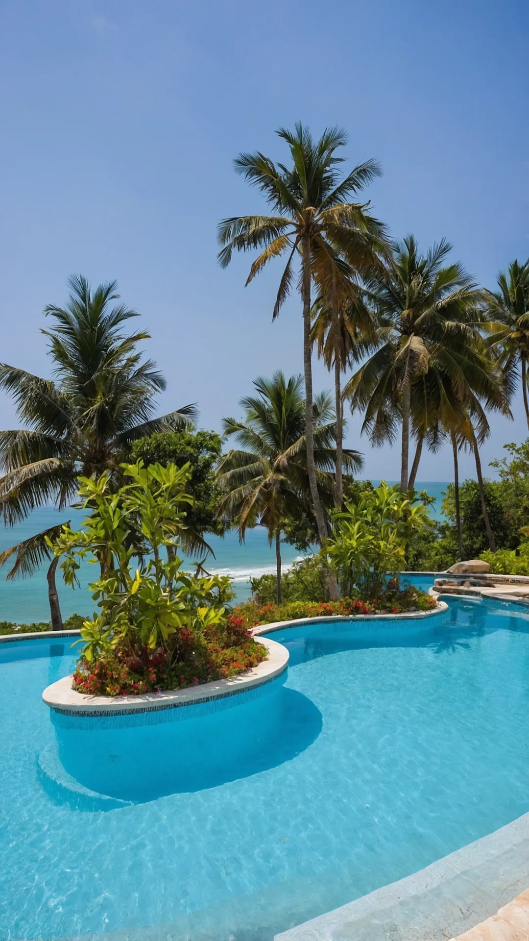 Lush Poolside Retreat