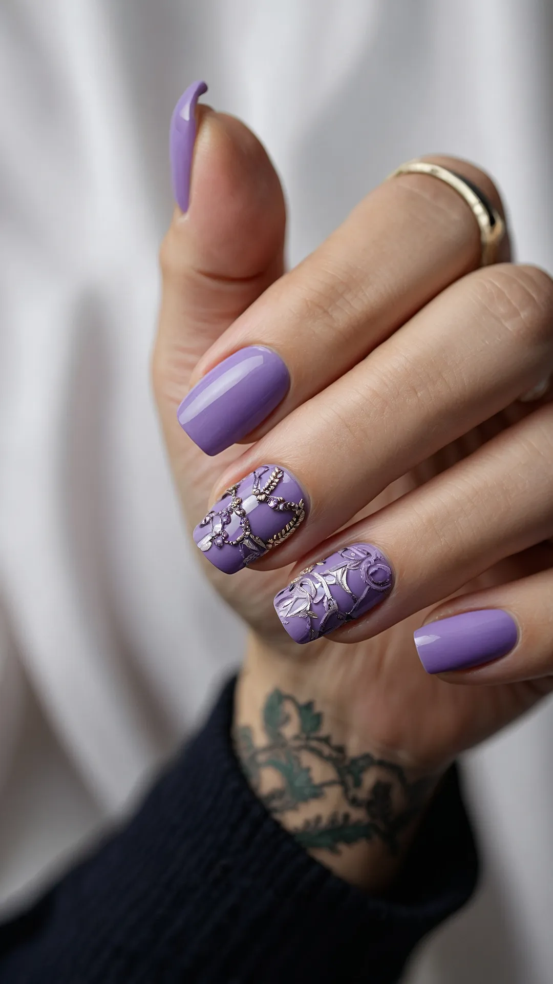 Lilac Spring Nails