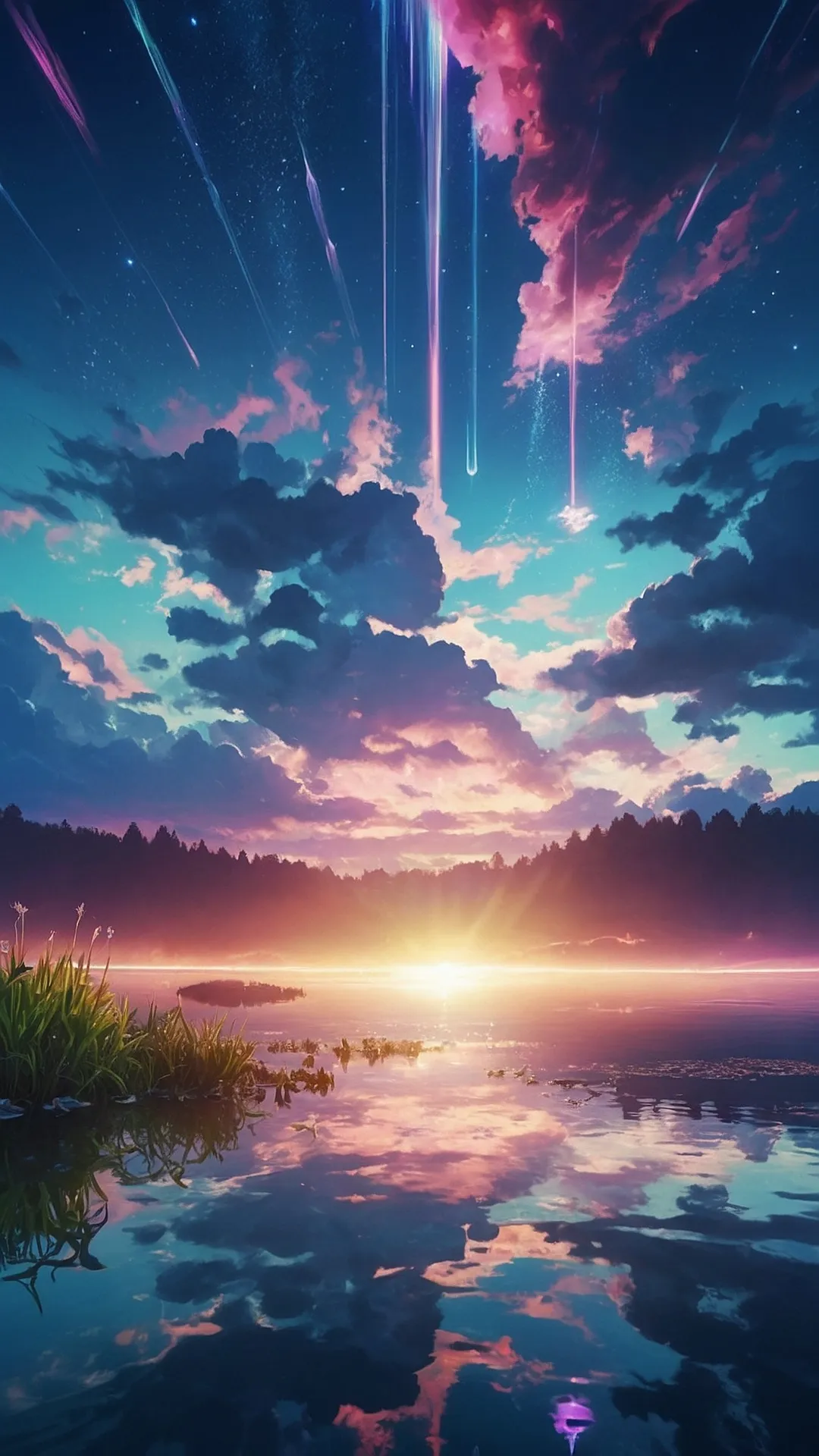Anime Waterfall Wishes