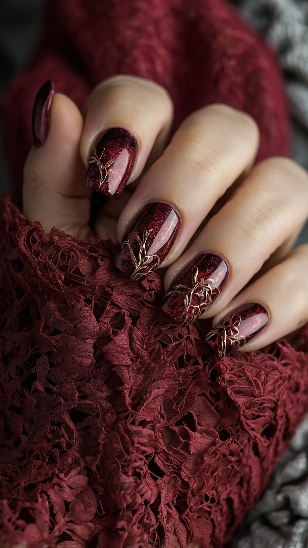 Autumn Maroon Muse