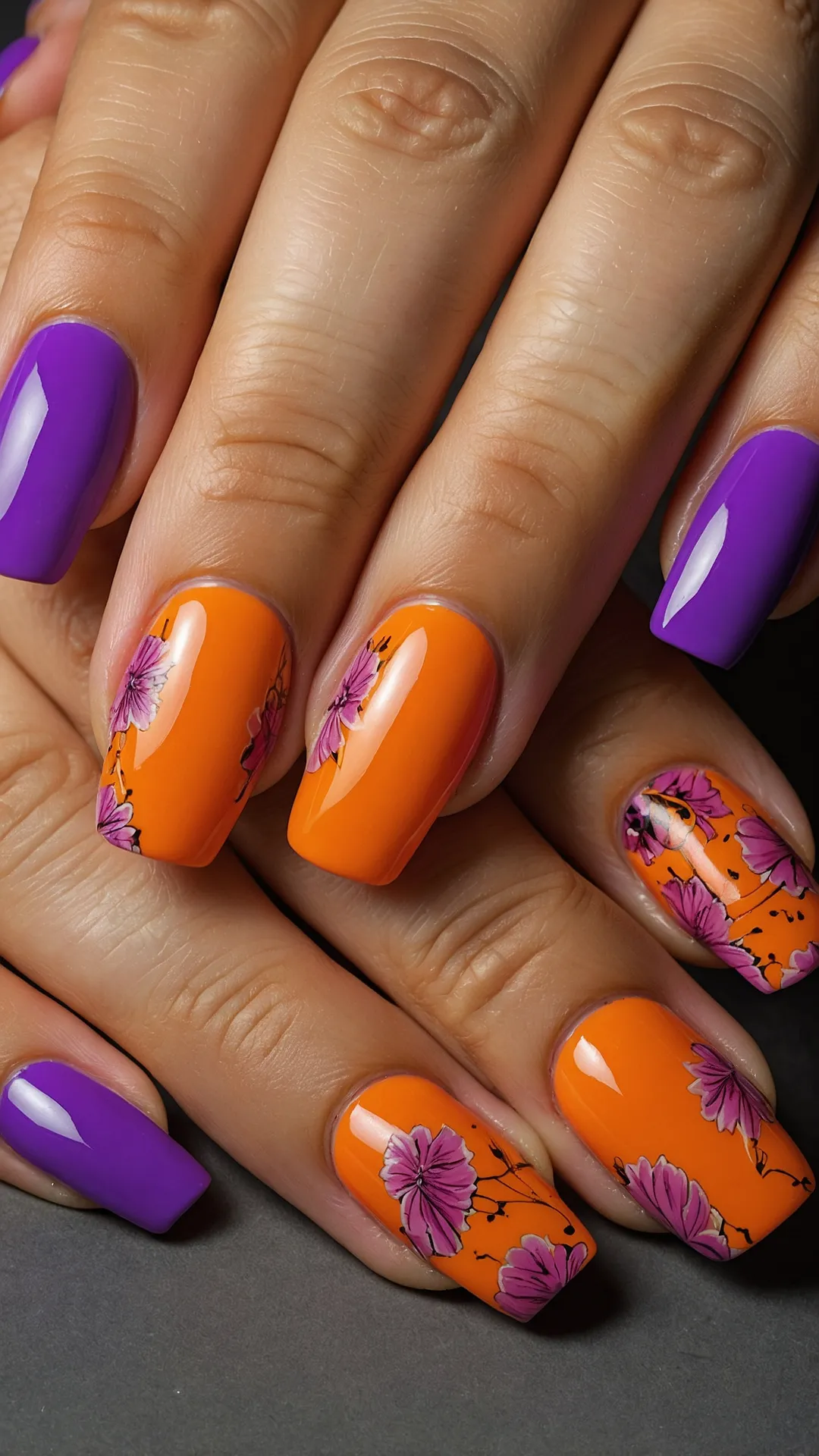 Orange Crush Manicure