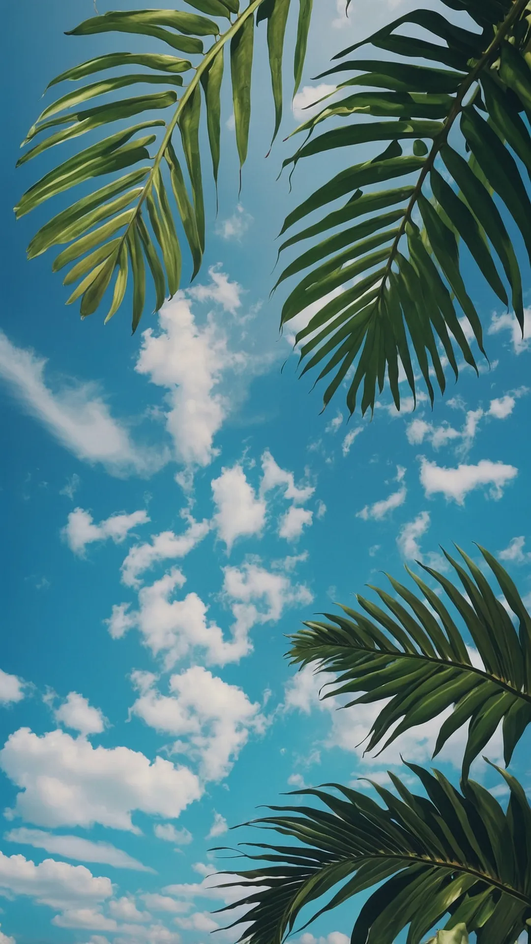 Tropical Palm Scene