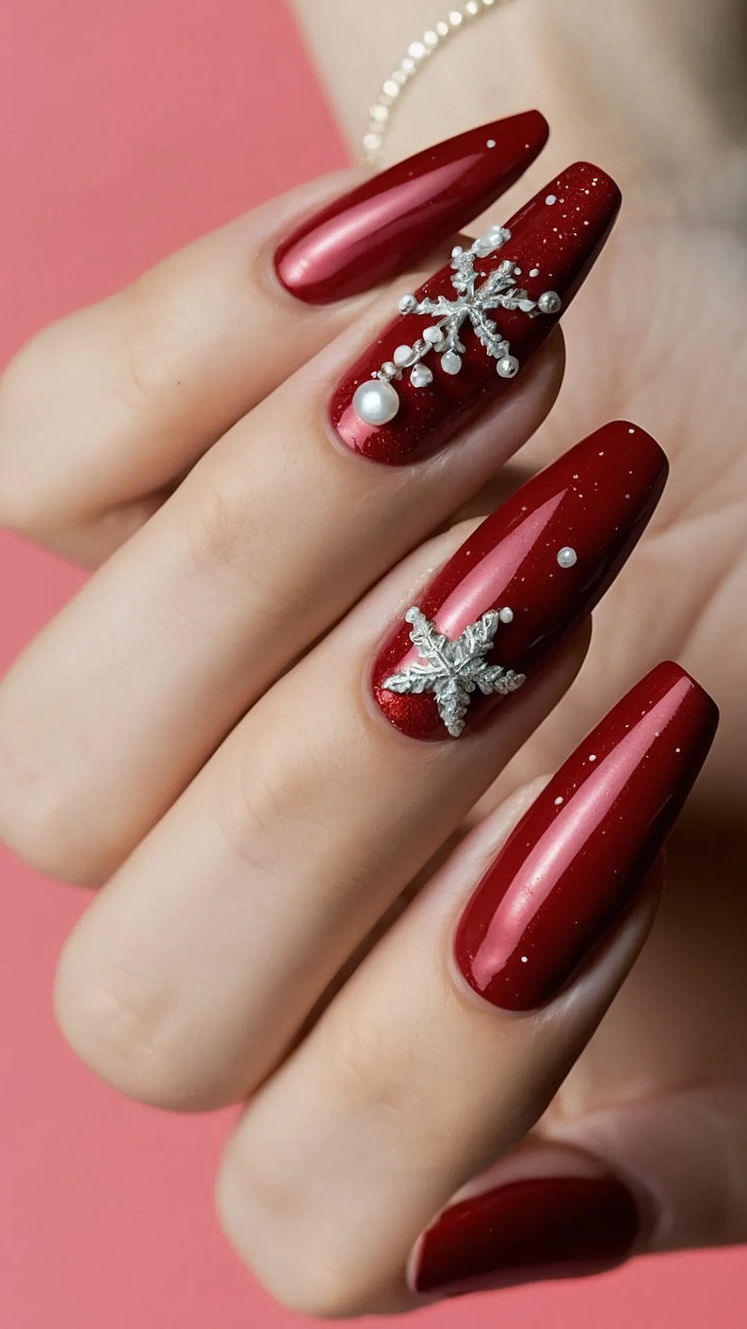 Snowflake Nail Art