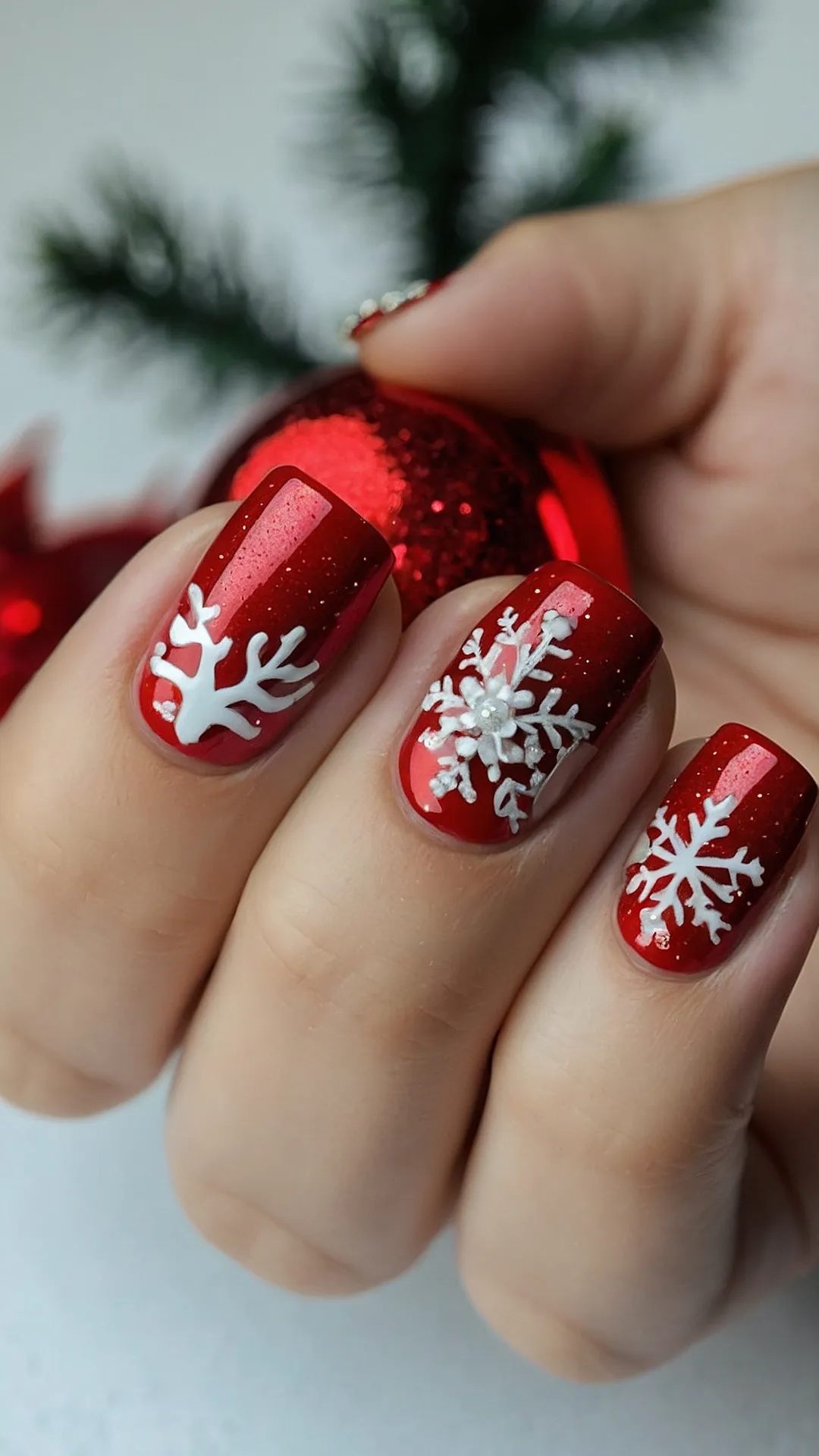 Snowflake Nails