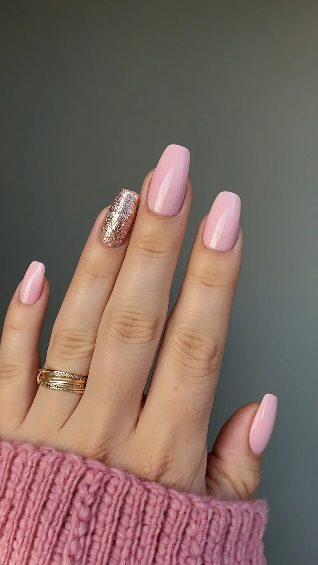 Fall's Glitter & Glam: Pink Nail Perfection