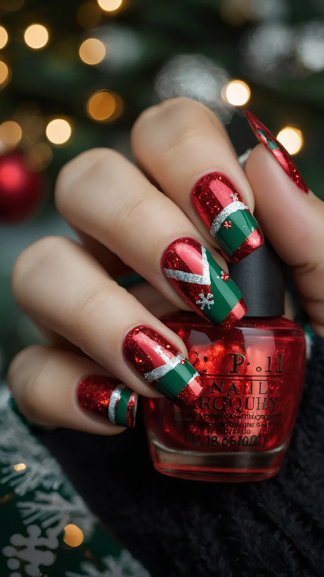 Cozy Christmas Nails