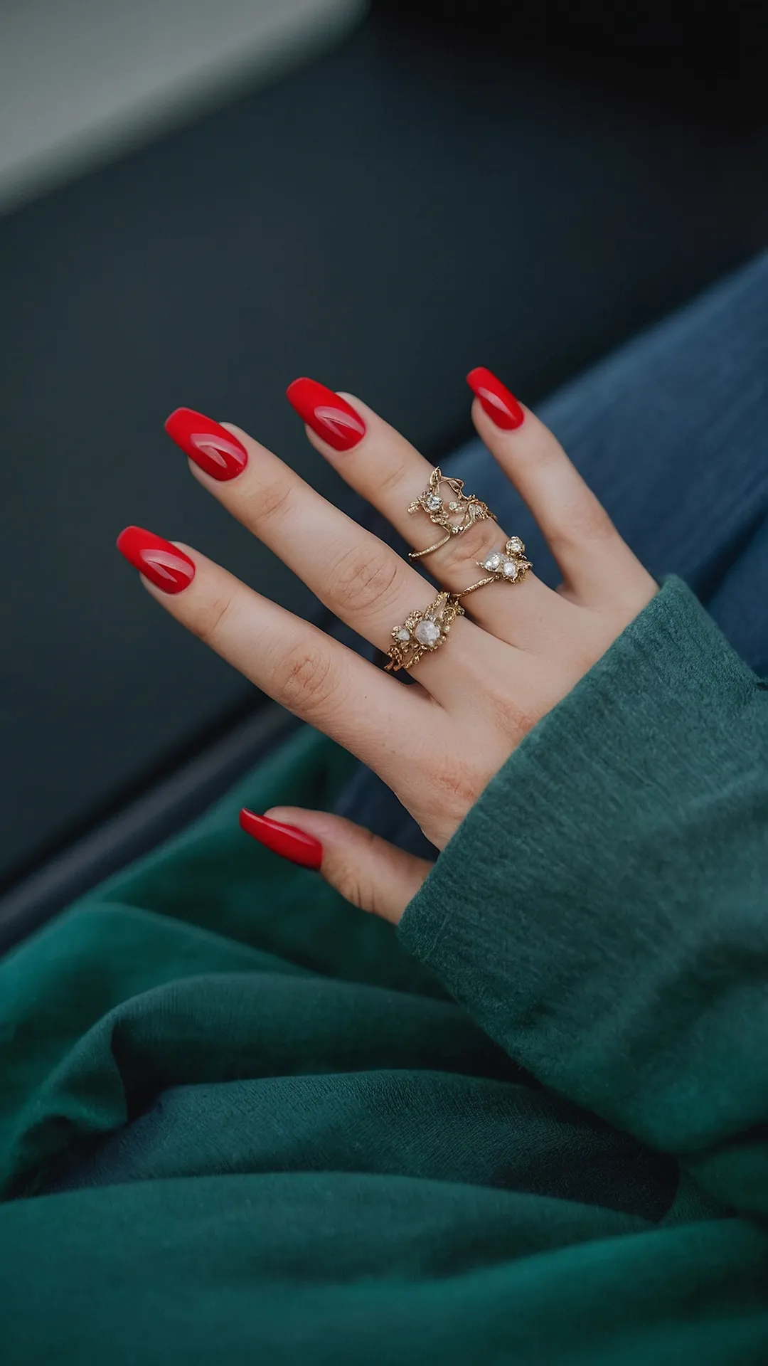 Crimson Crush: Fall Nail Statement