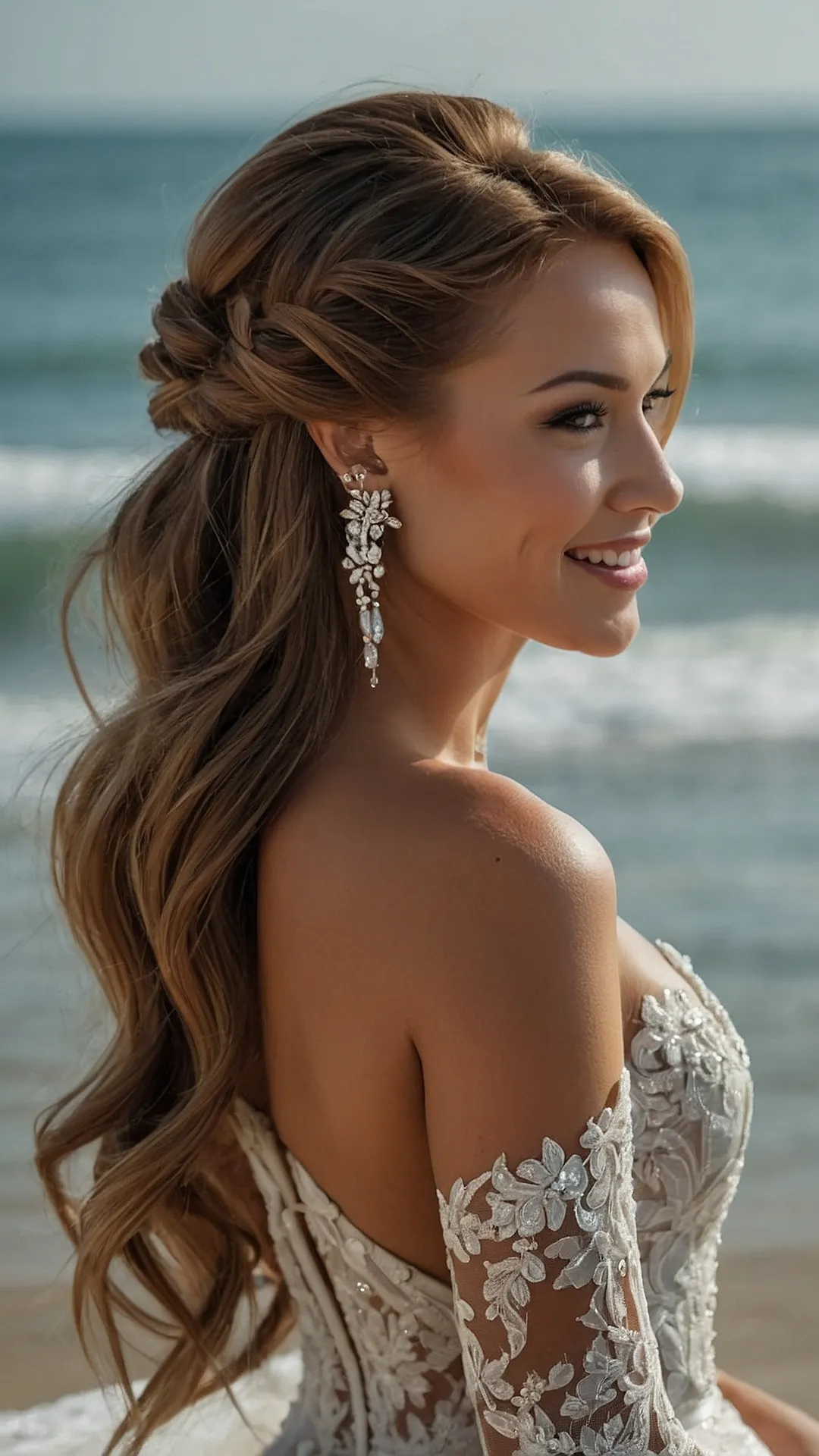 Hair Goals:  Long Hair,  Bridesmaid Style