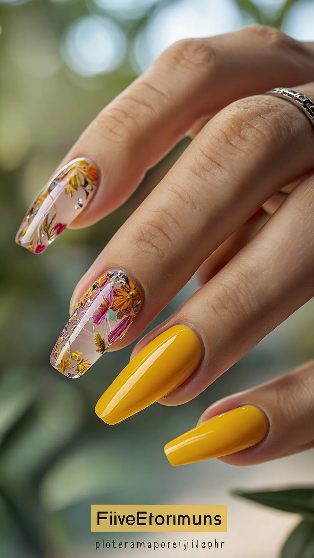 Bright Blooms Manicure