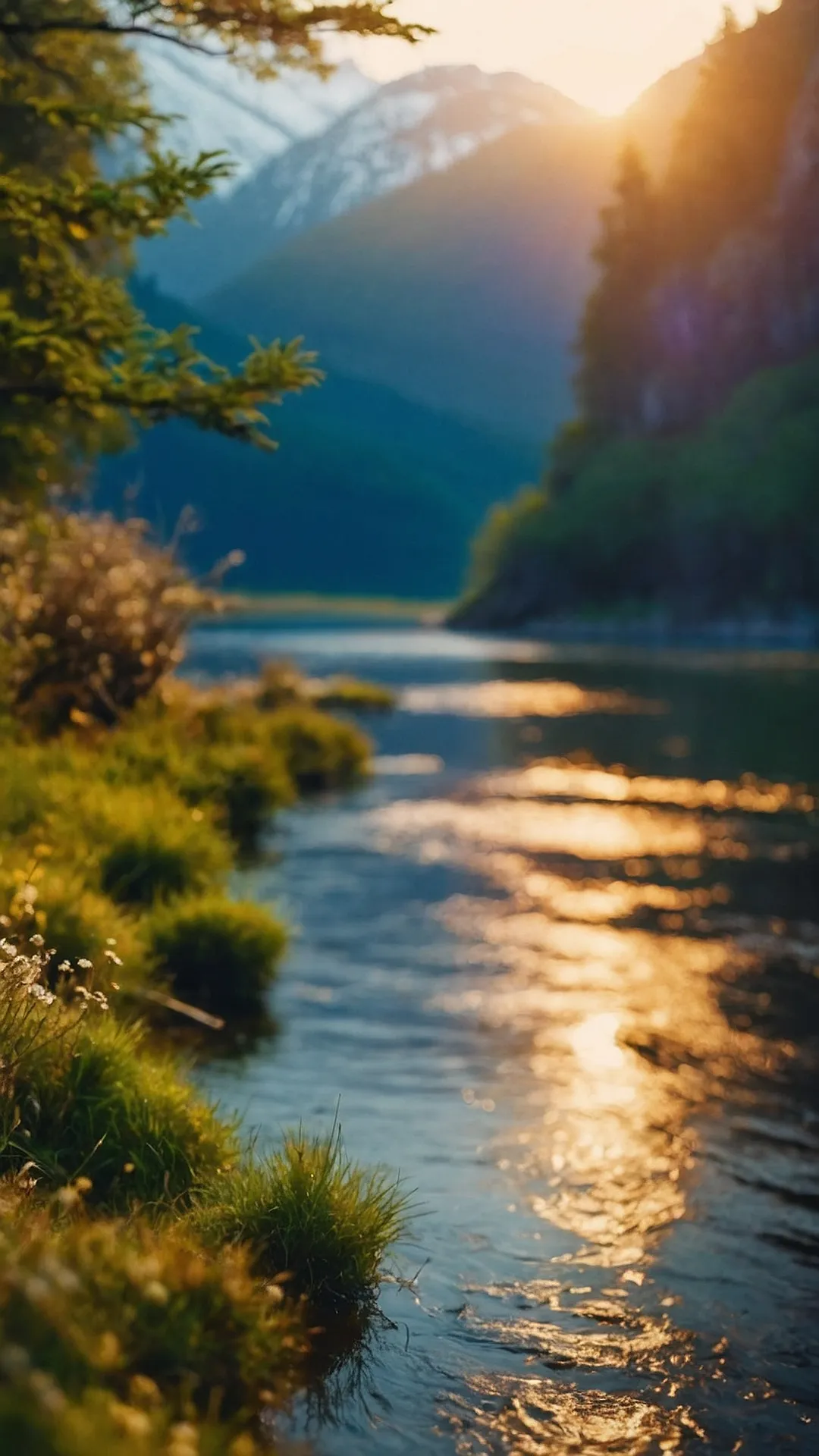 River's Golden Mirror