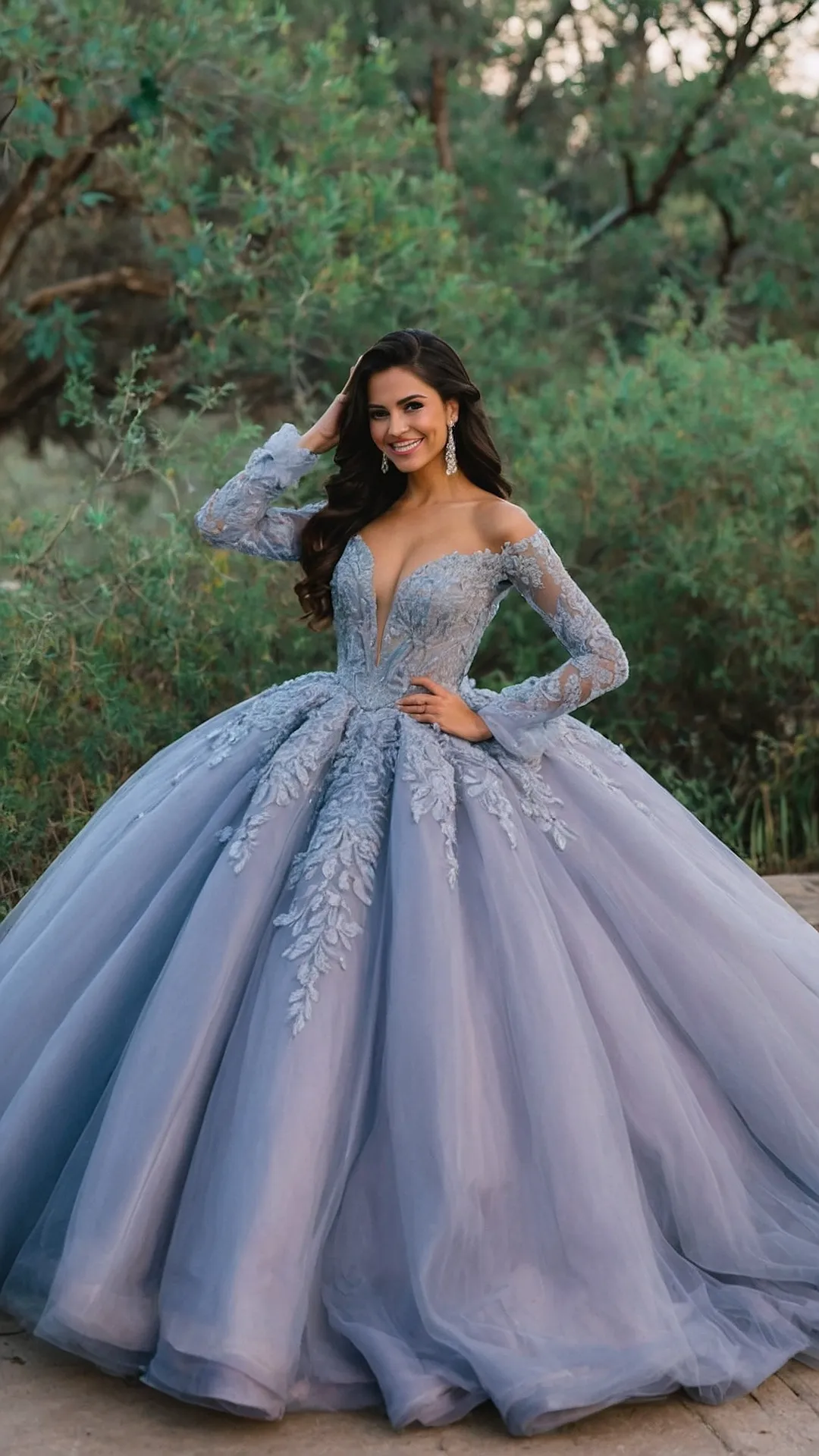 Queenly Ball Gown Glamour