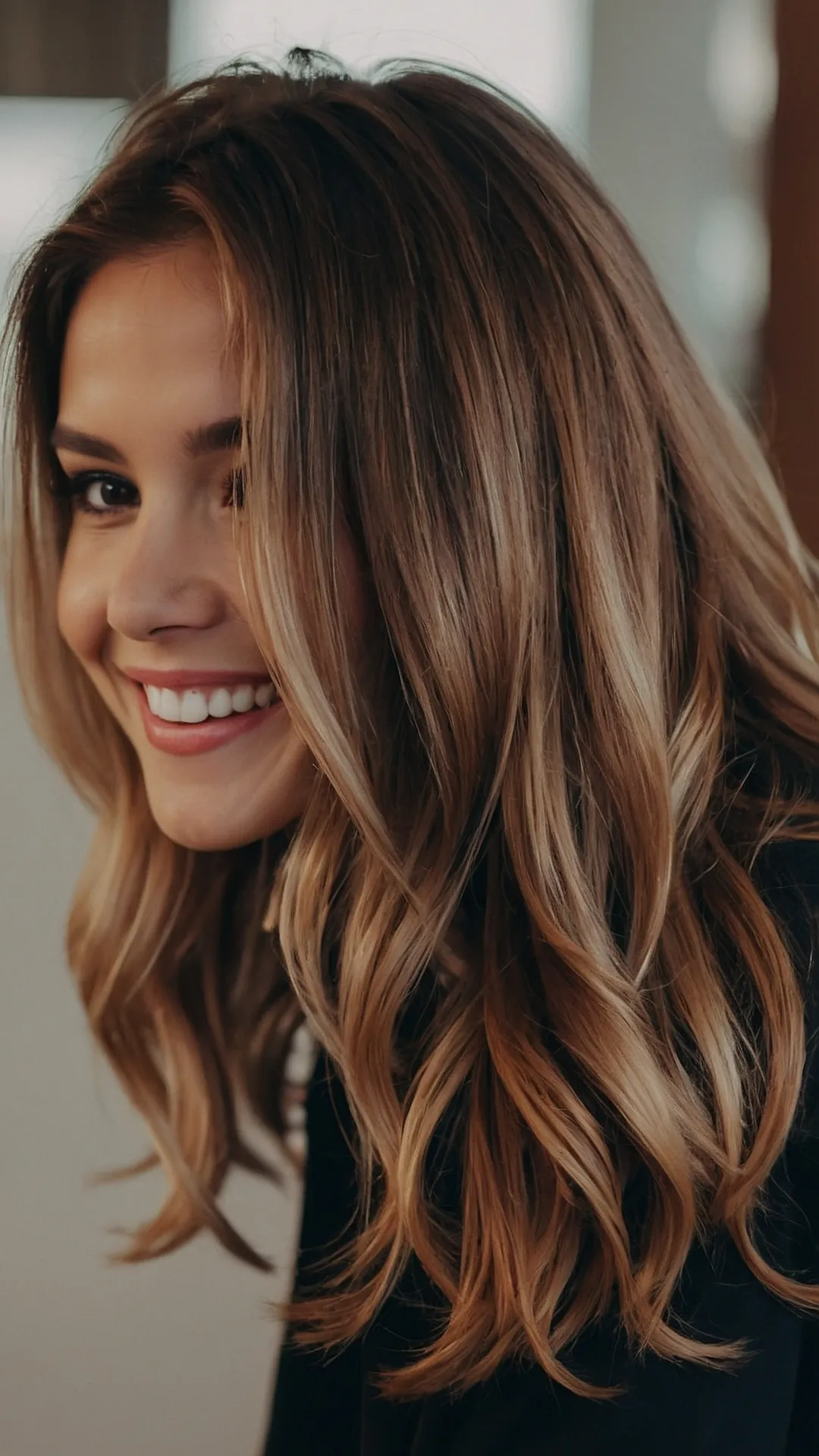 Balayage Smiles: Fall's Hair Happiness