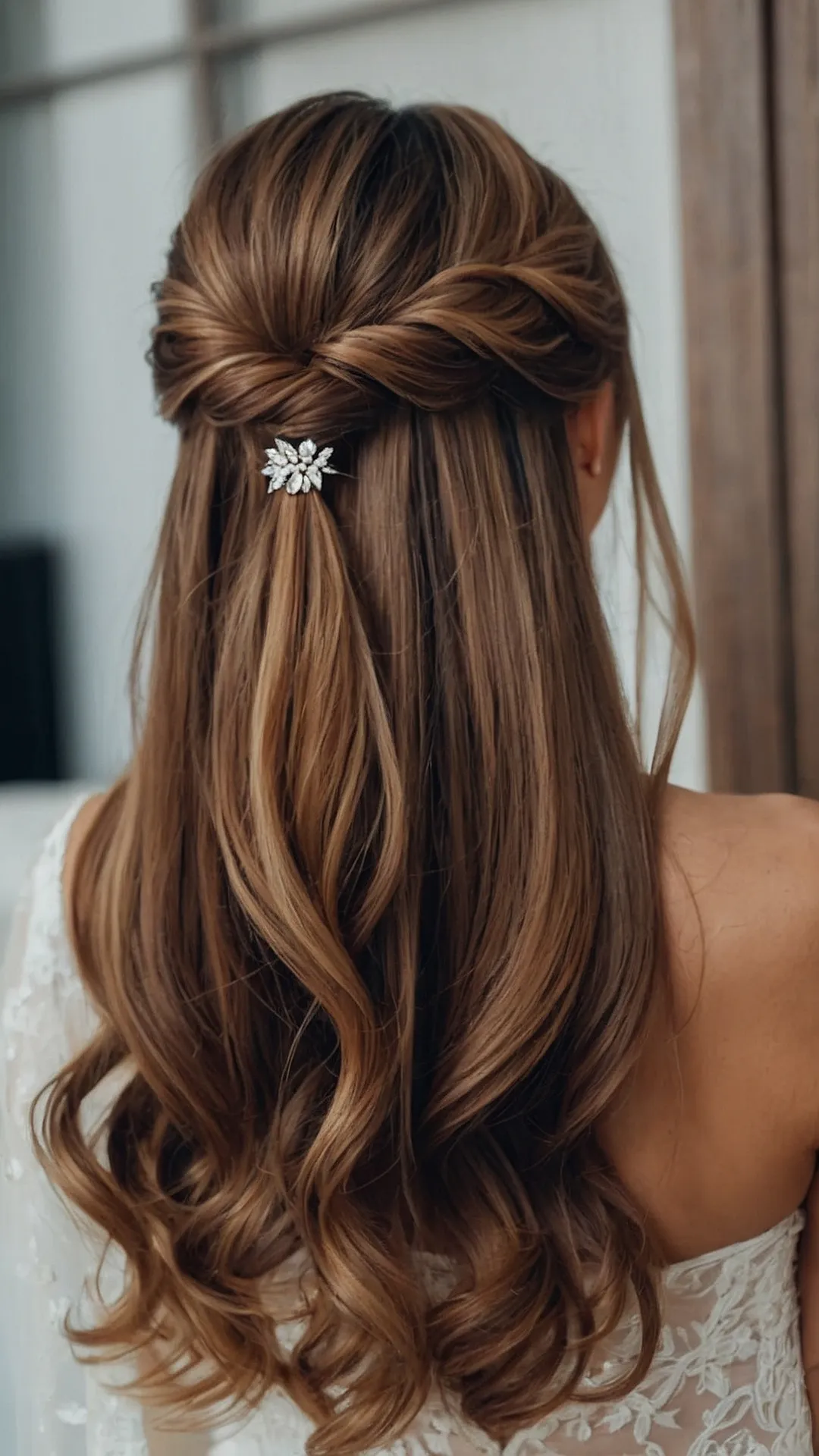 Unique Half Up Half Down Wedding Hairstyles for the Fashionable Bride