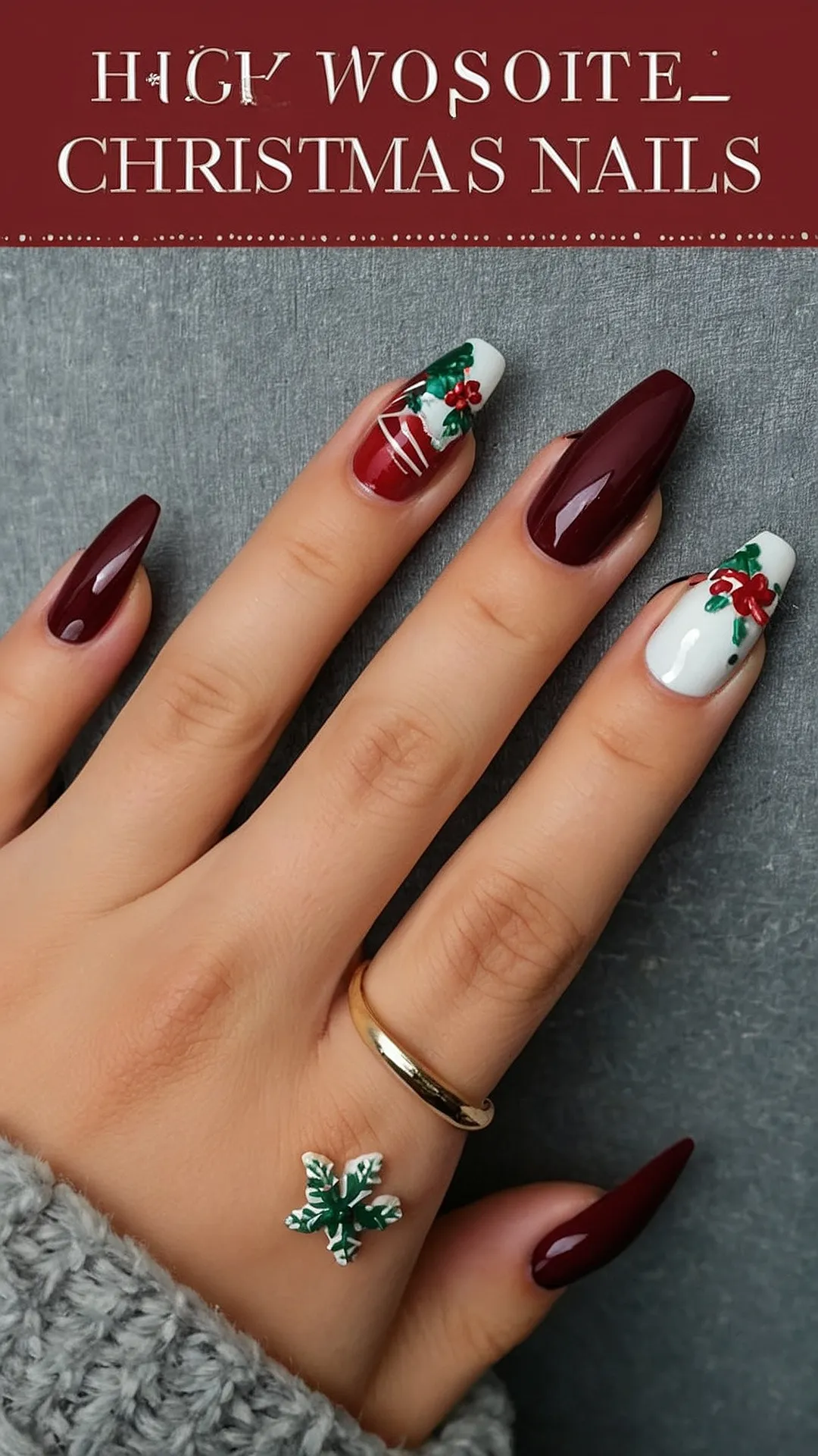 Snowflake Nail Art