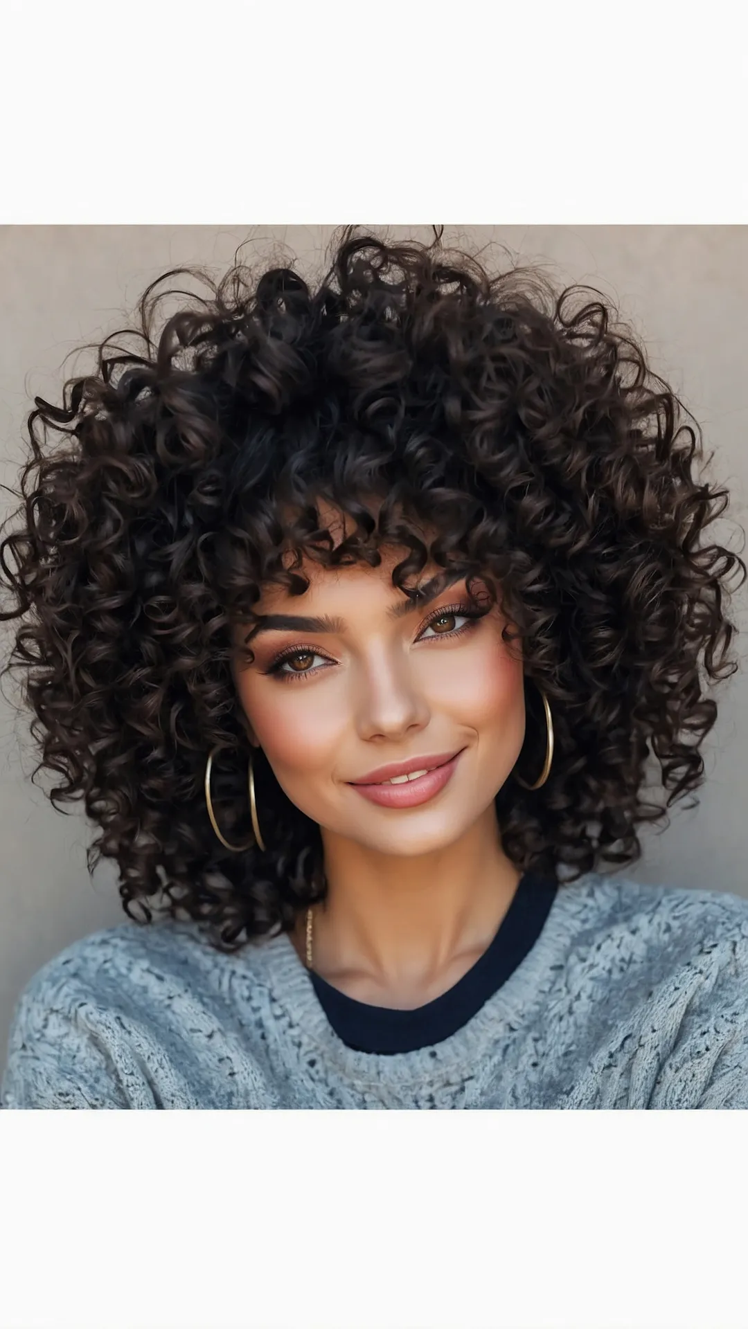 Curly Bangs Vibe