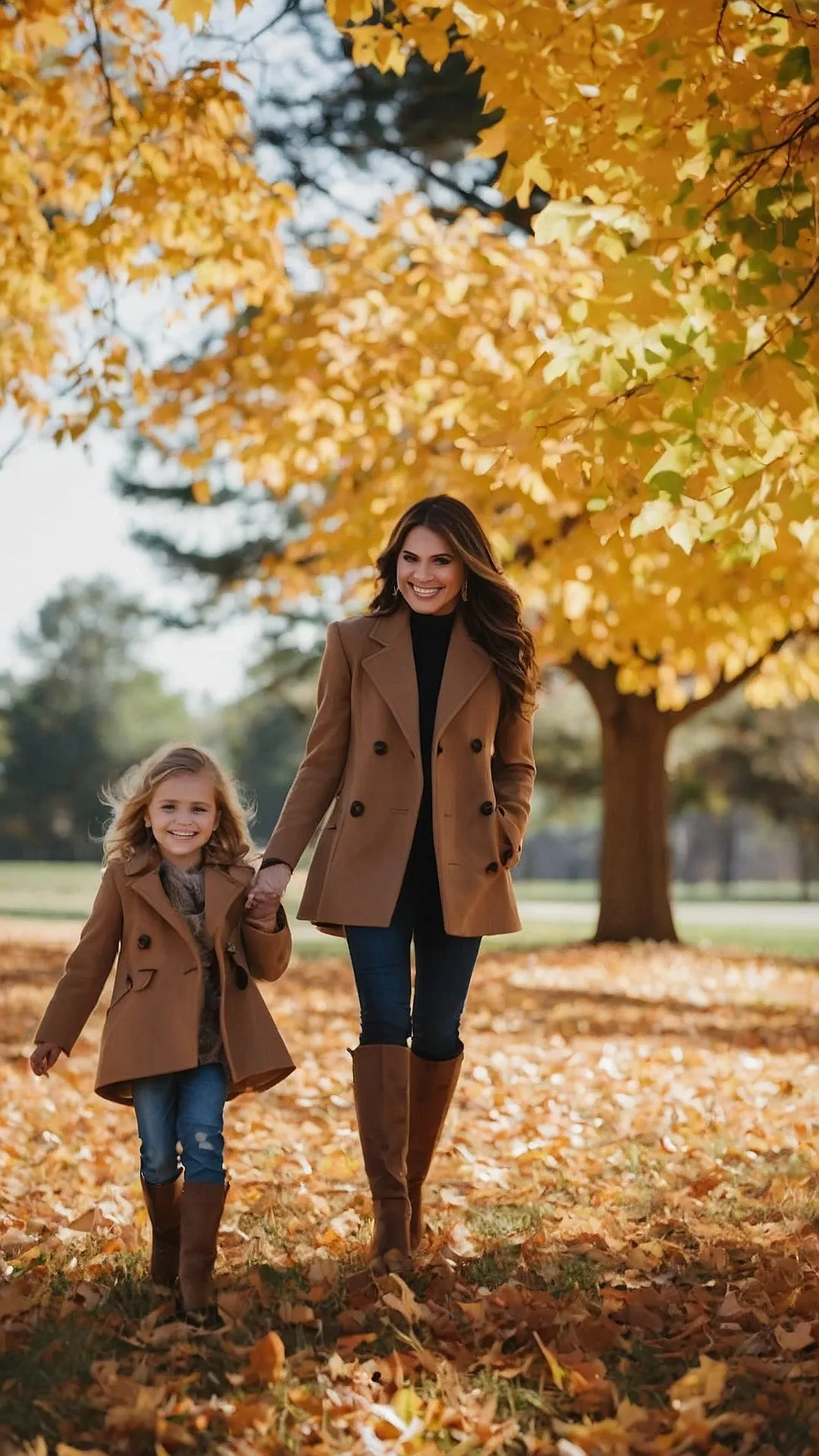 Matching Coats & Big Smiles: