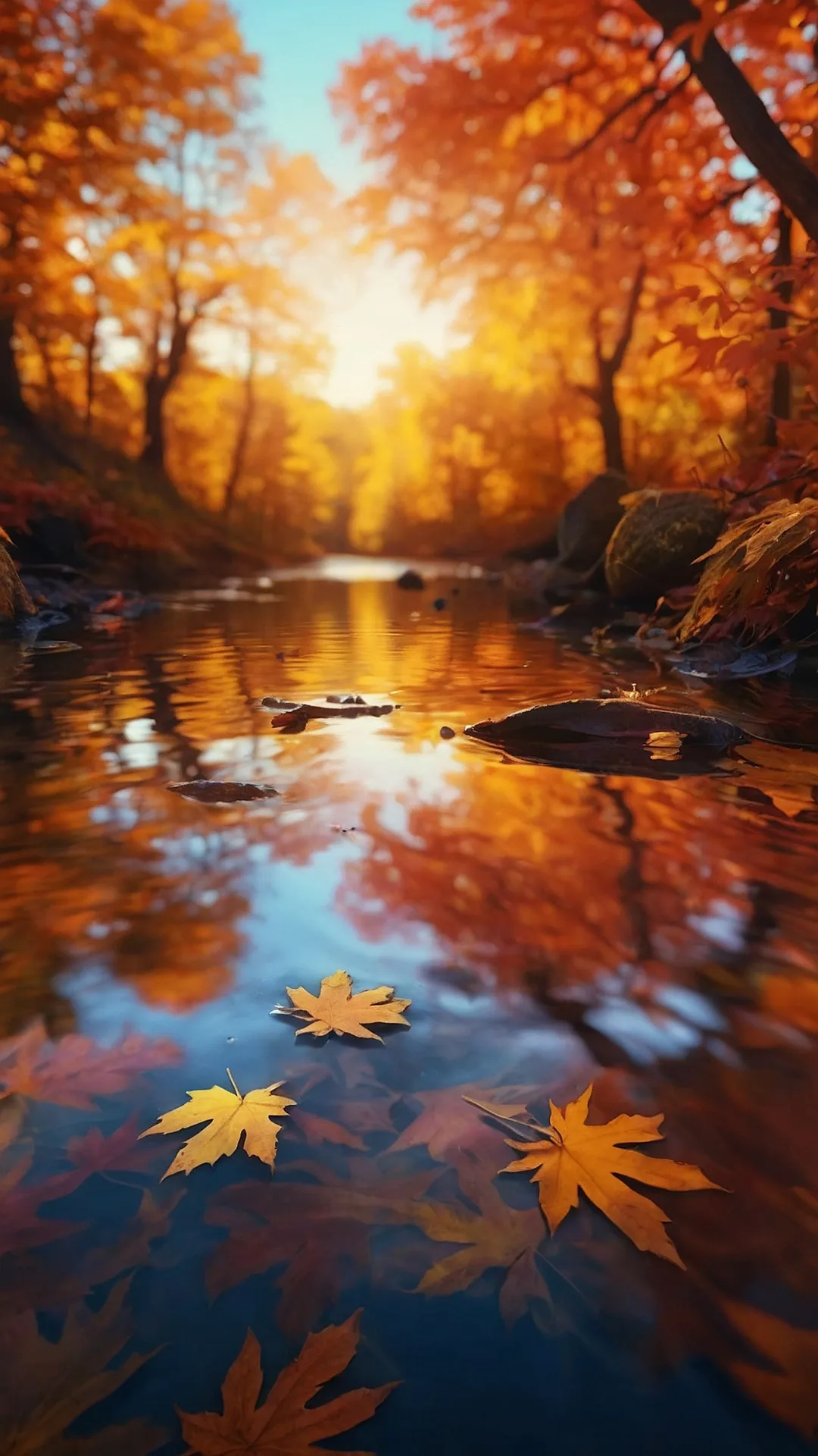 Autumn's Golden Reflections