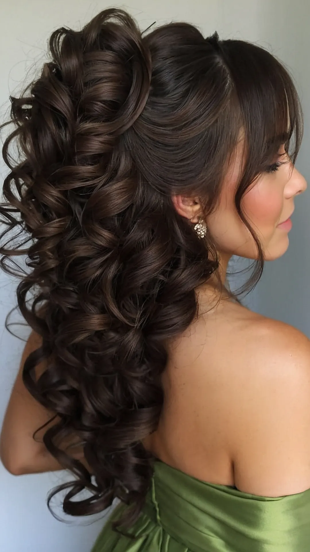 Curly Bridesmaid Style