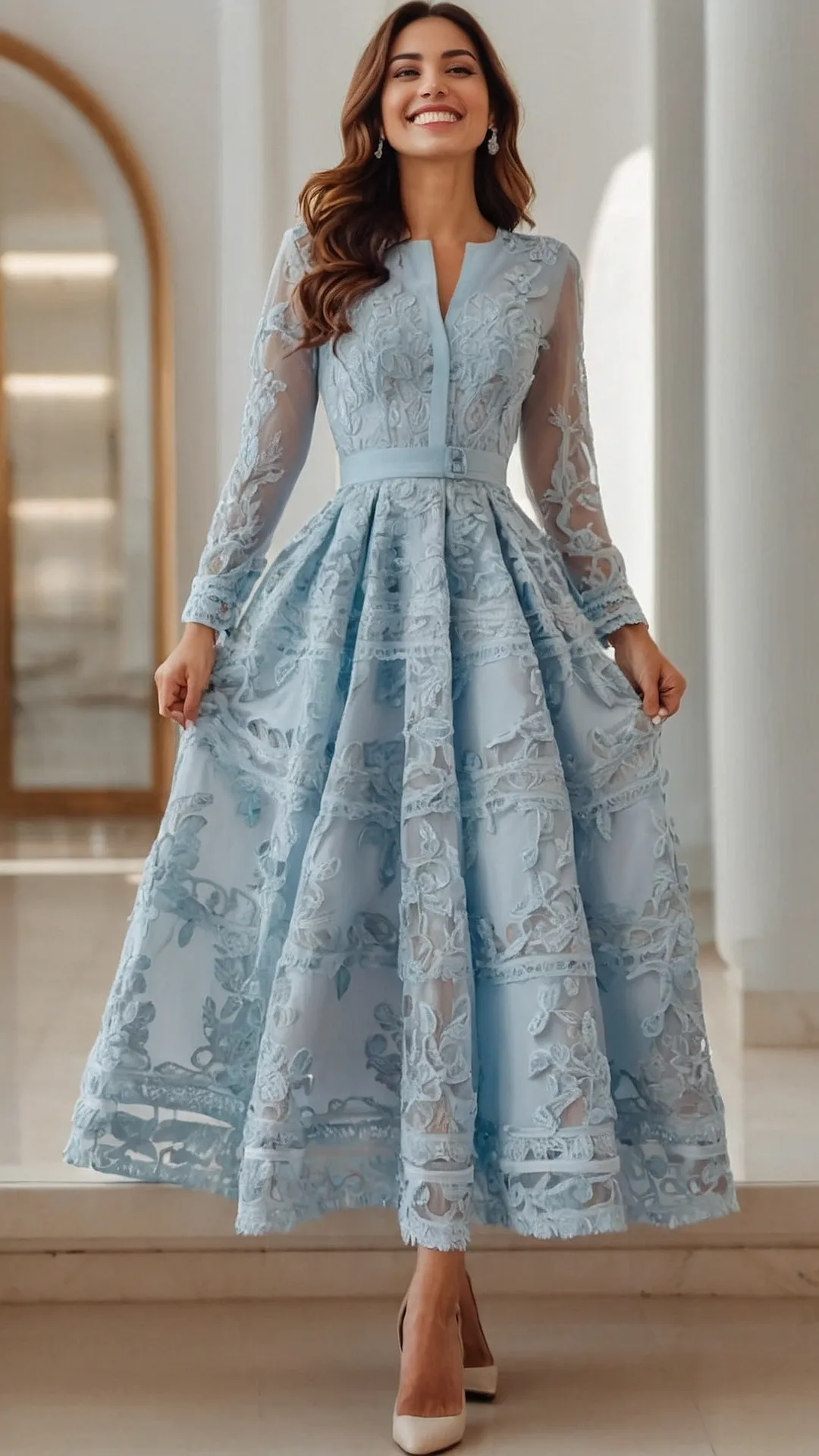 Blue Floral Frocks: From Garden Party to Prom Queen!