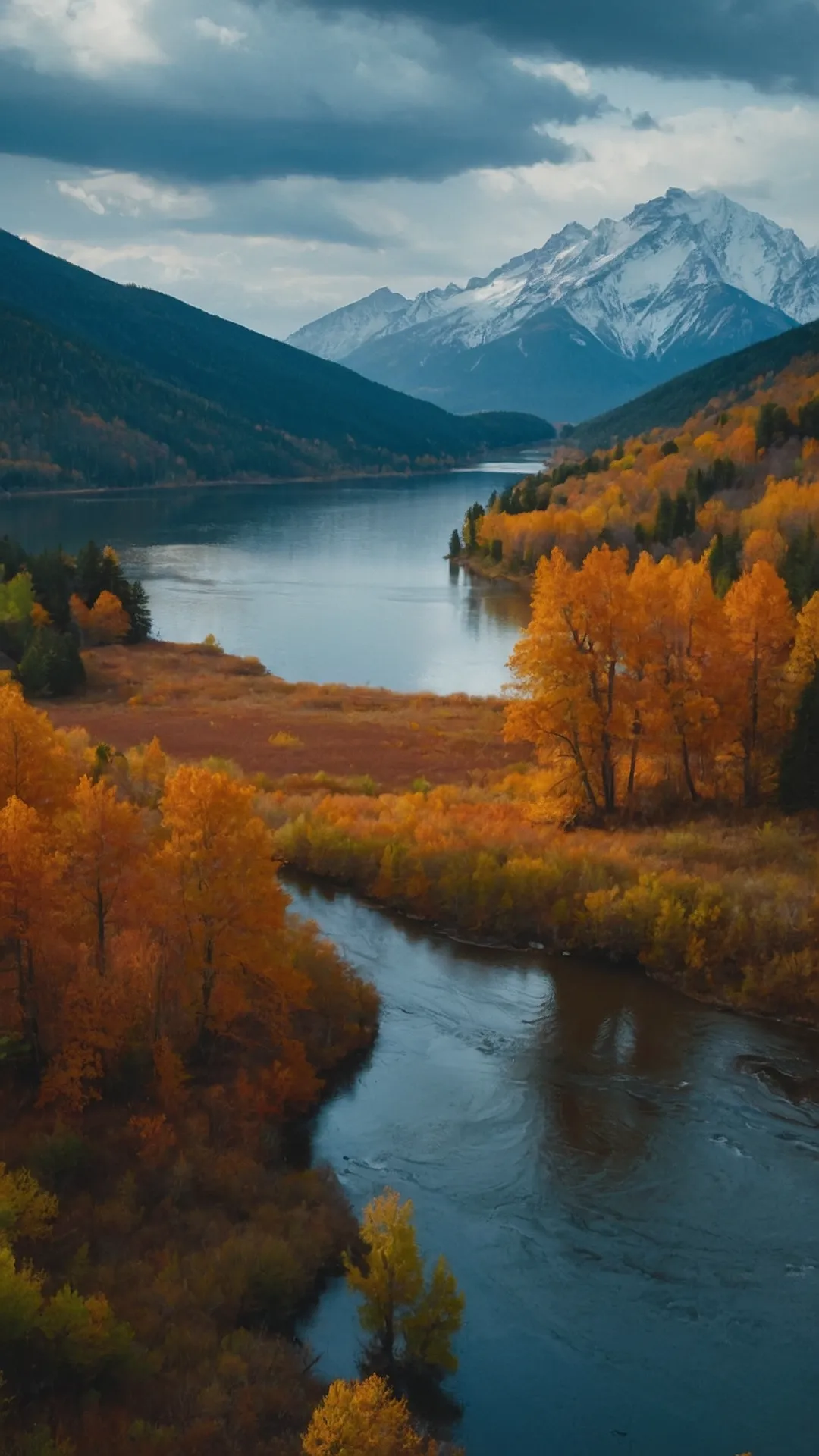 Autumn's Waterfall Whispers