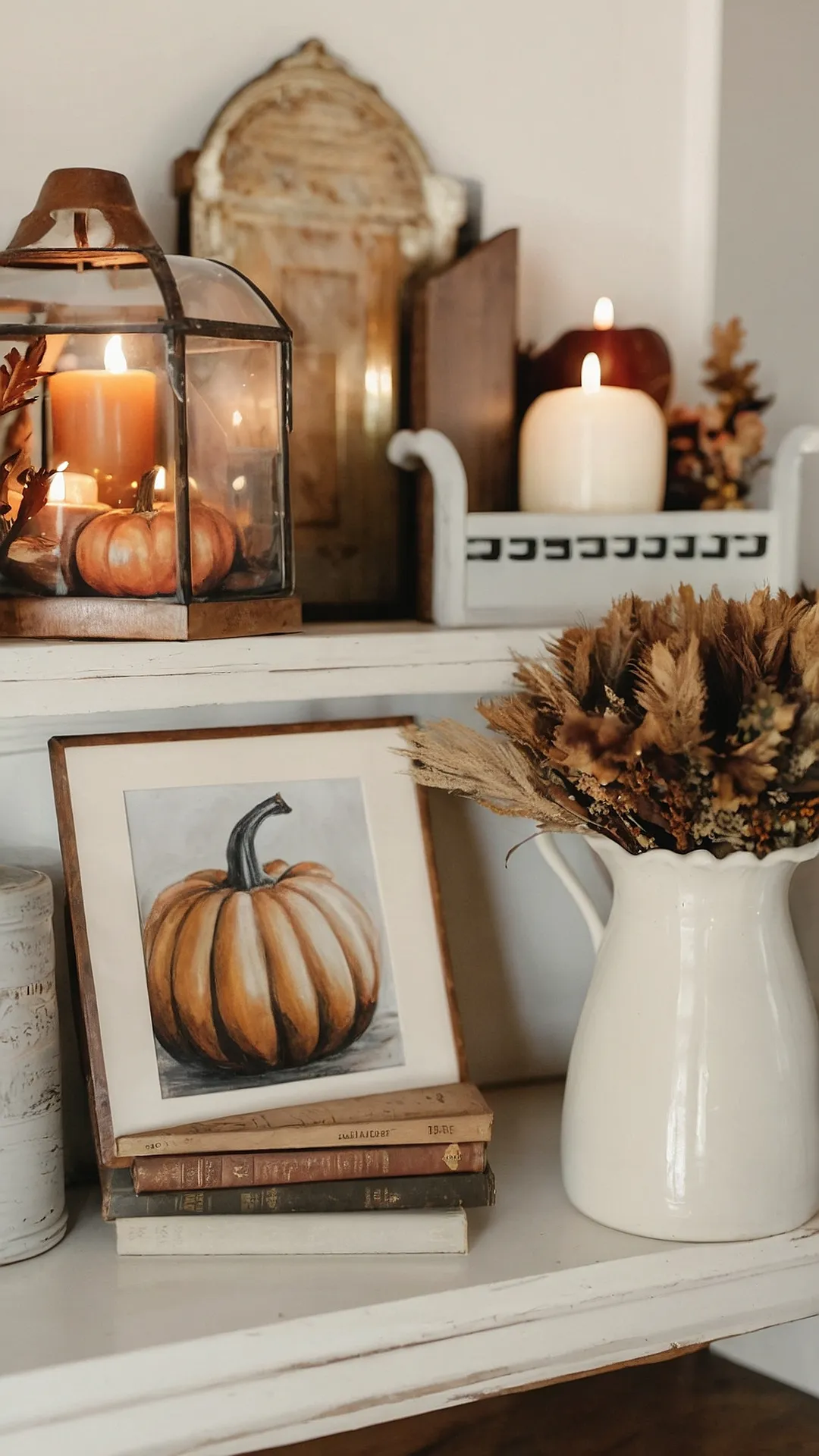 Neutral Fall Decor:  A Touch of Spice