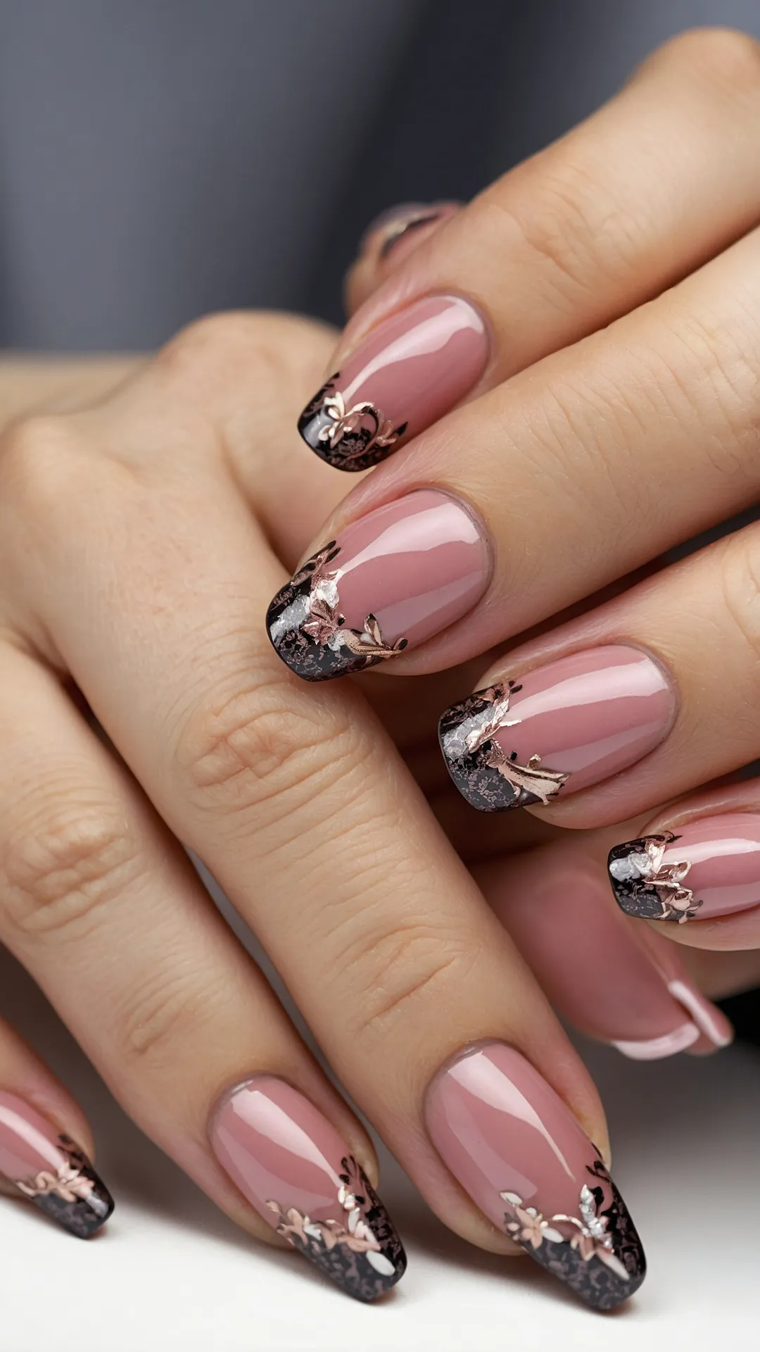 Gilded Neutral Tips