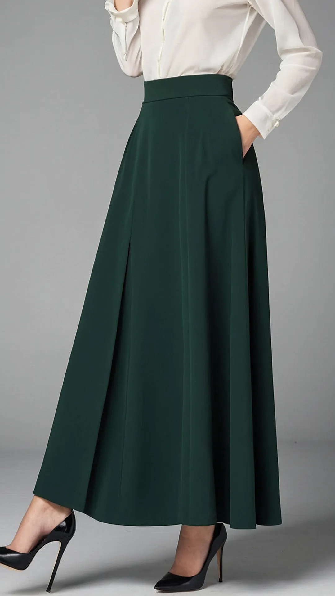 Skirt Goddess: Fall's Emerald Embrace