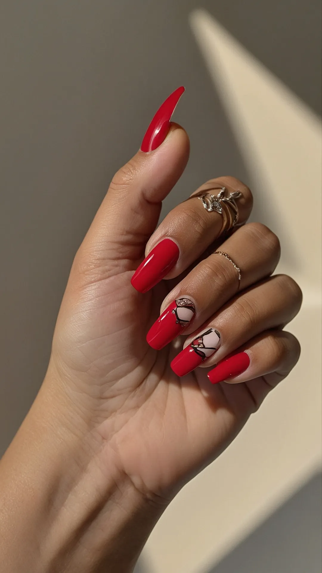 Red Spring Nail Power