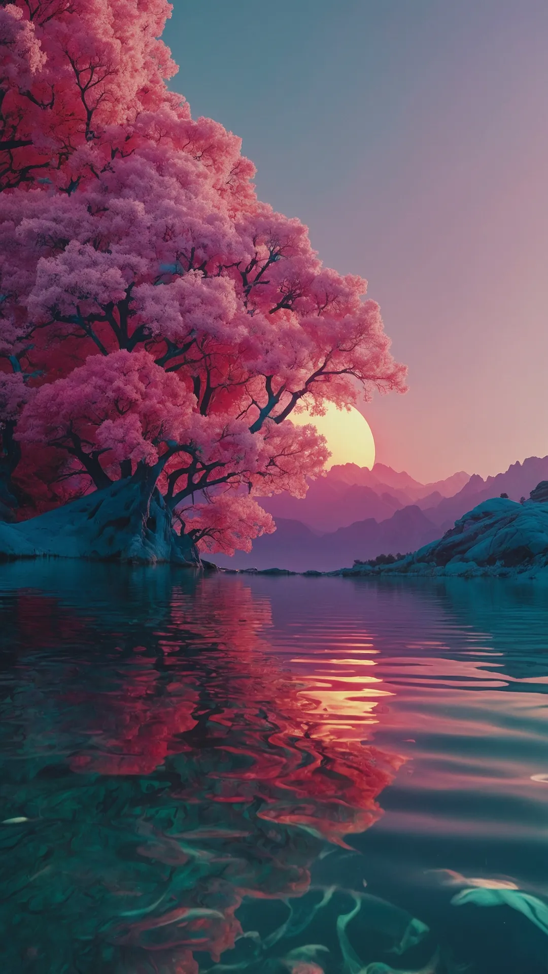 Pink Screen Oasis