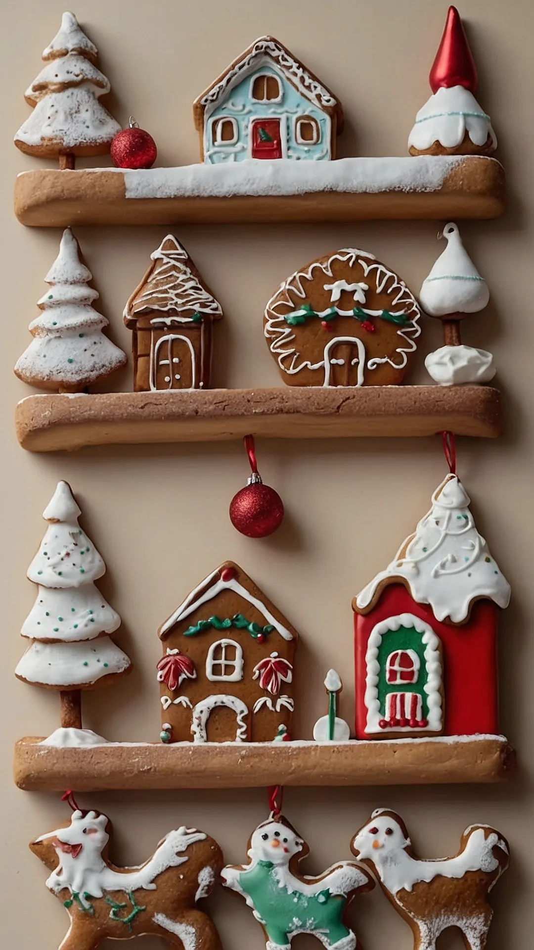 A Christmas Gingerbread Scene