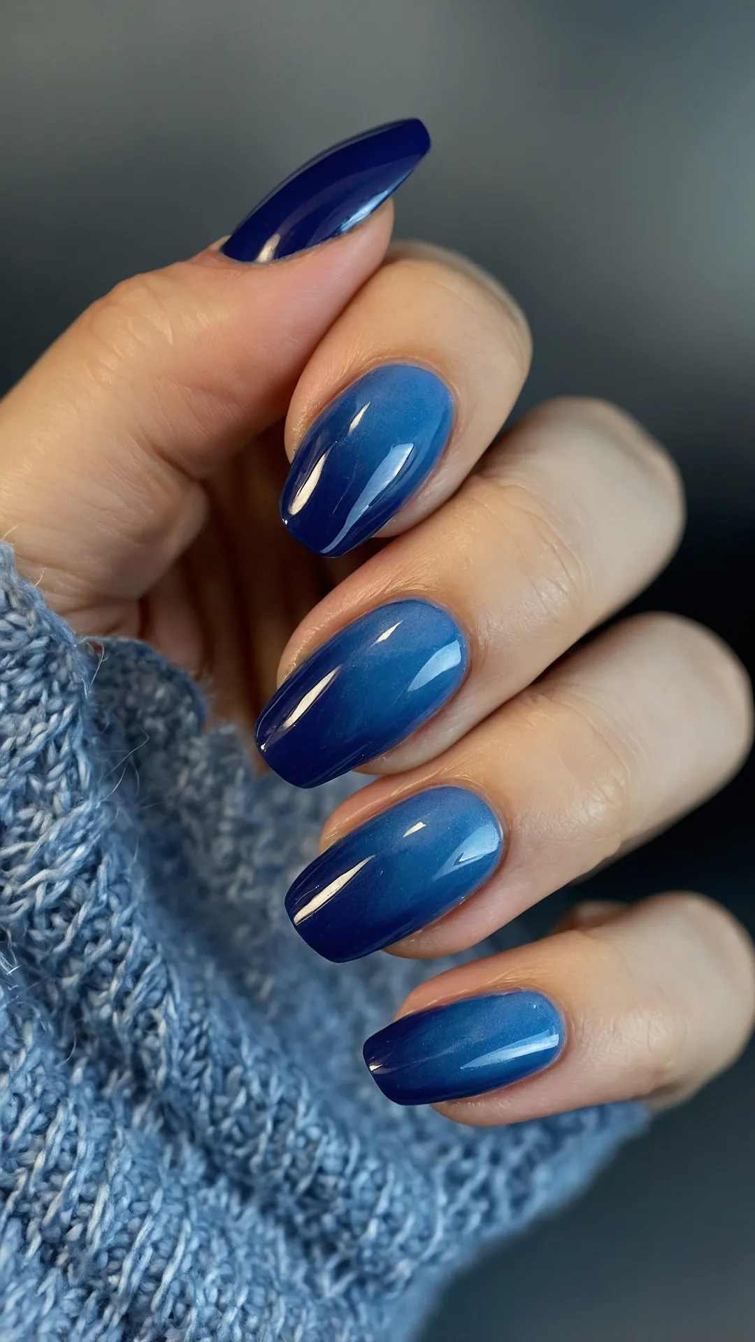 Skyline Blue Nails