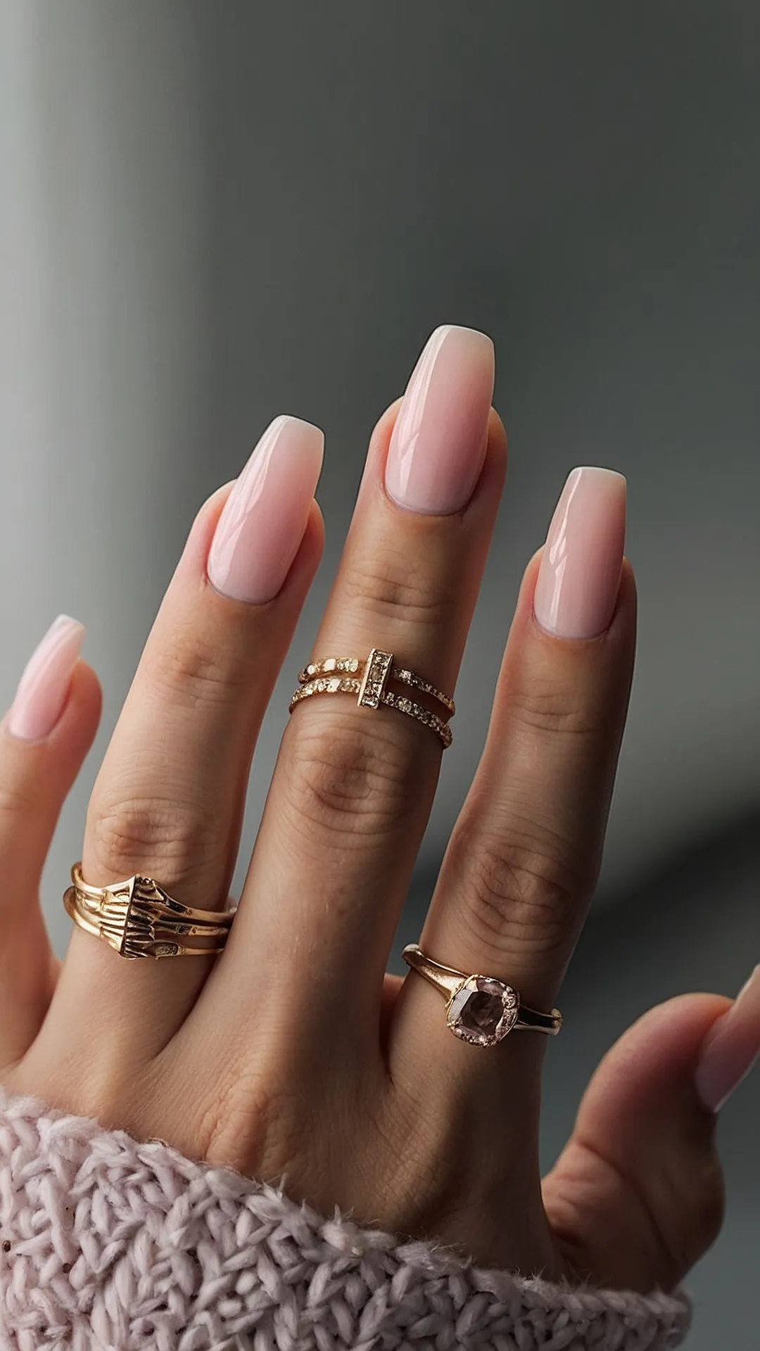 Rose Quartz Nails