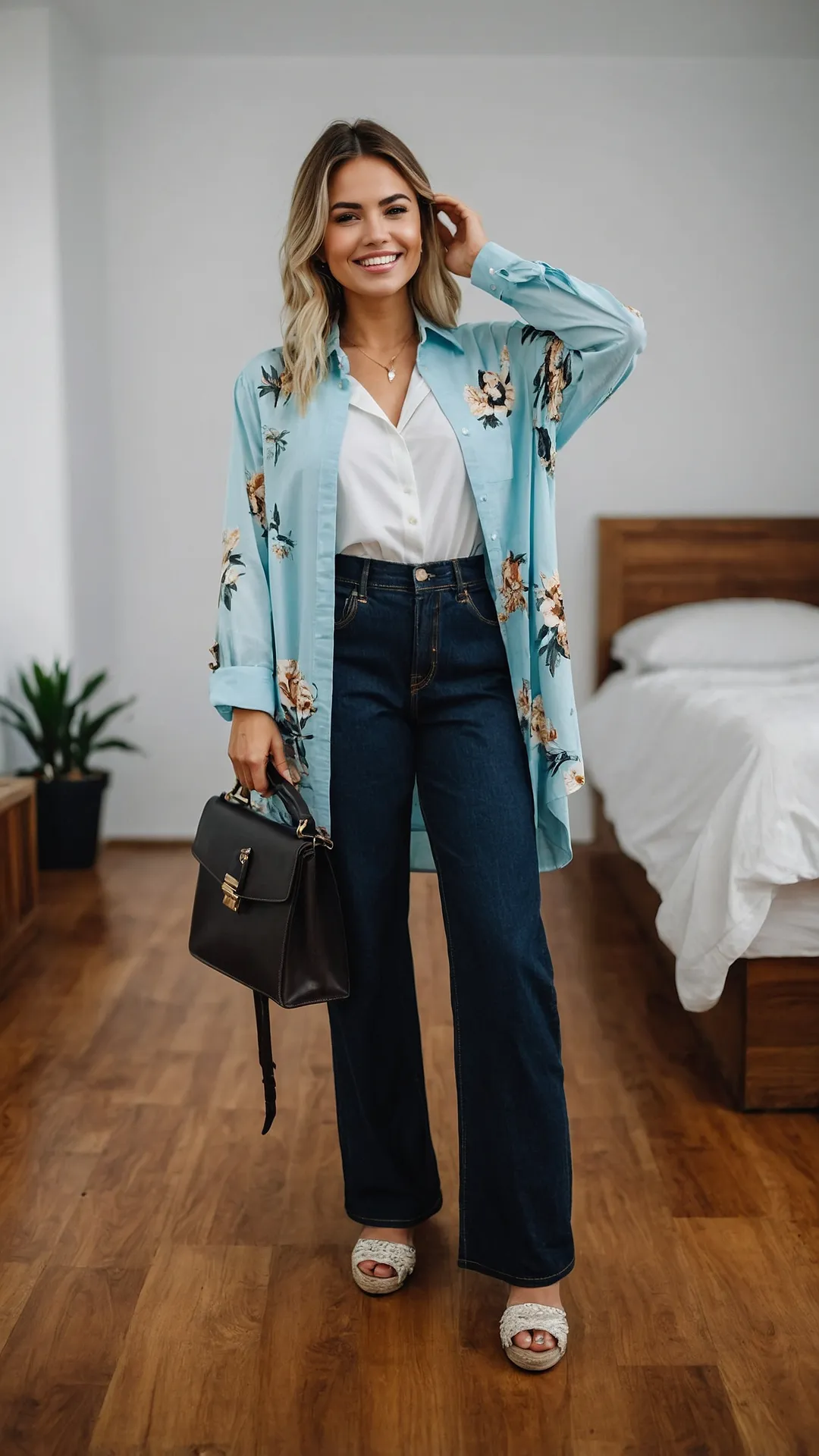 Blue Bloom Look