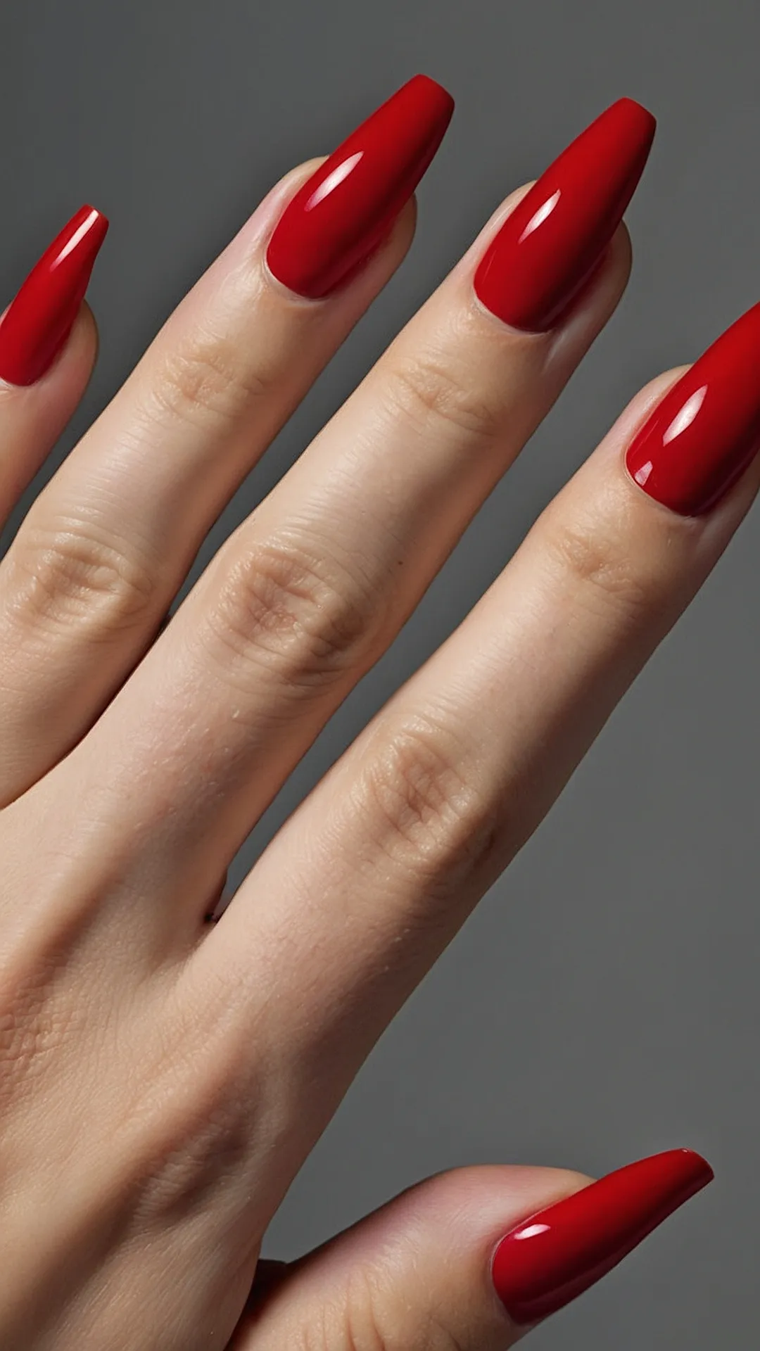 Nails Poppin' Red