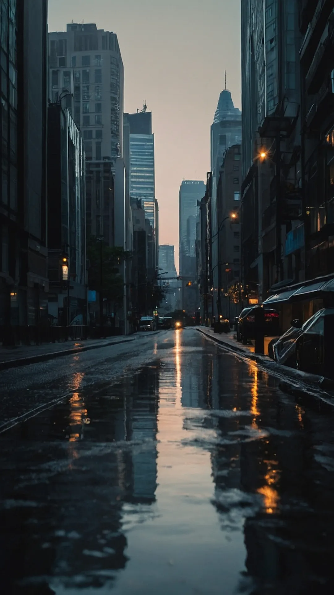 Rain-Kissed Concrete