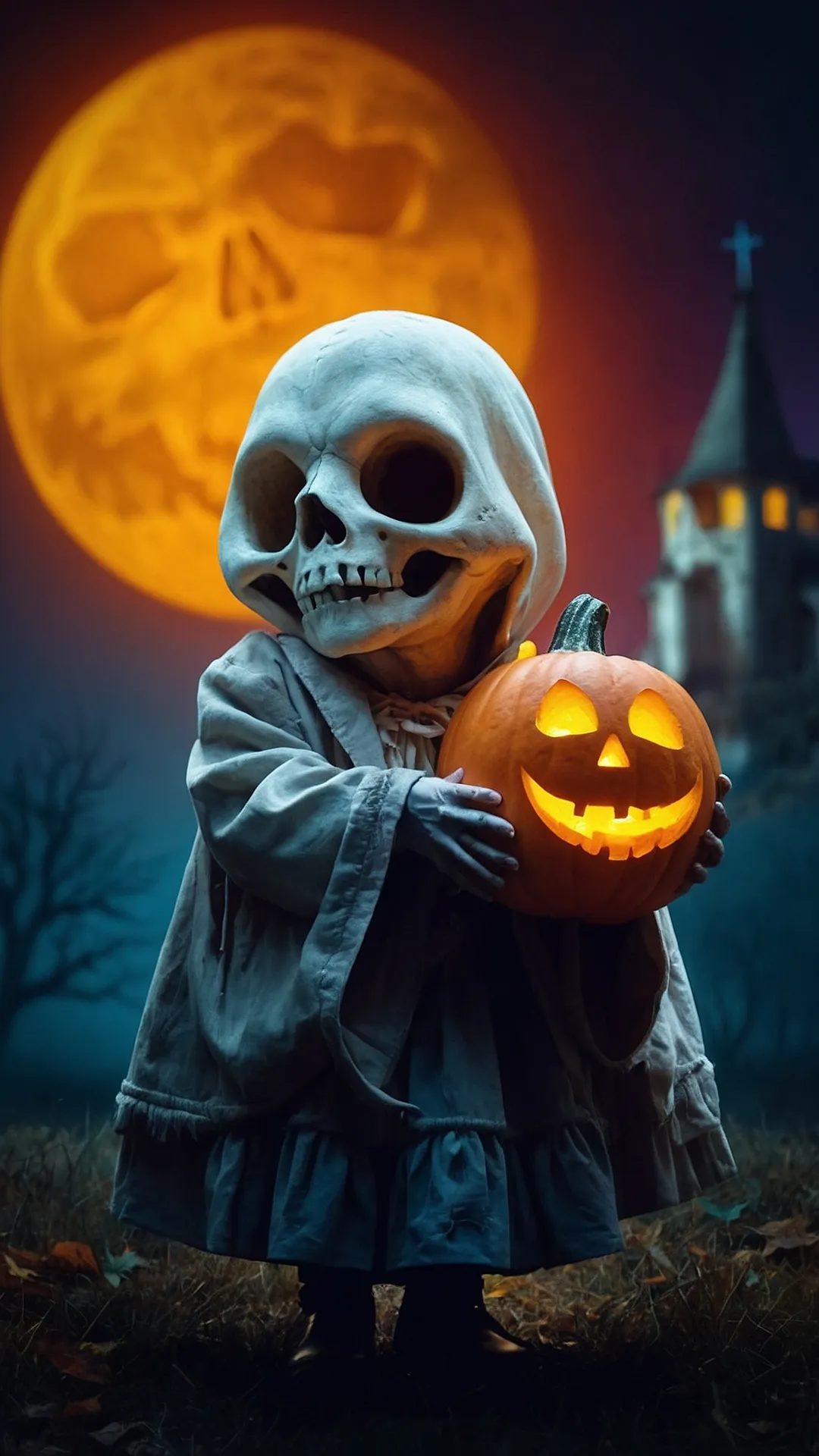 Glowing Jack-o'-Lantern Shadows