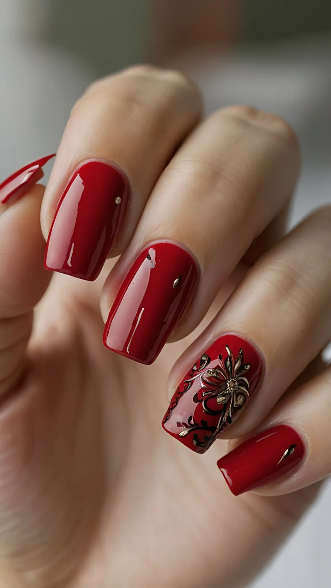 Blood Moon Manicure