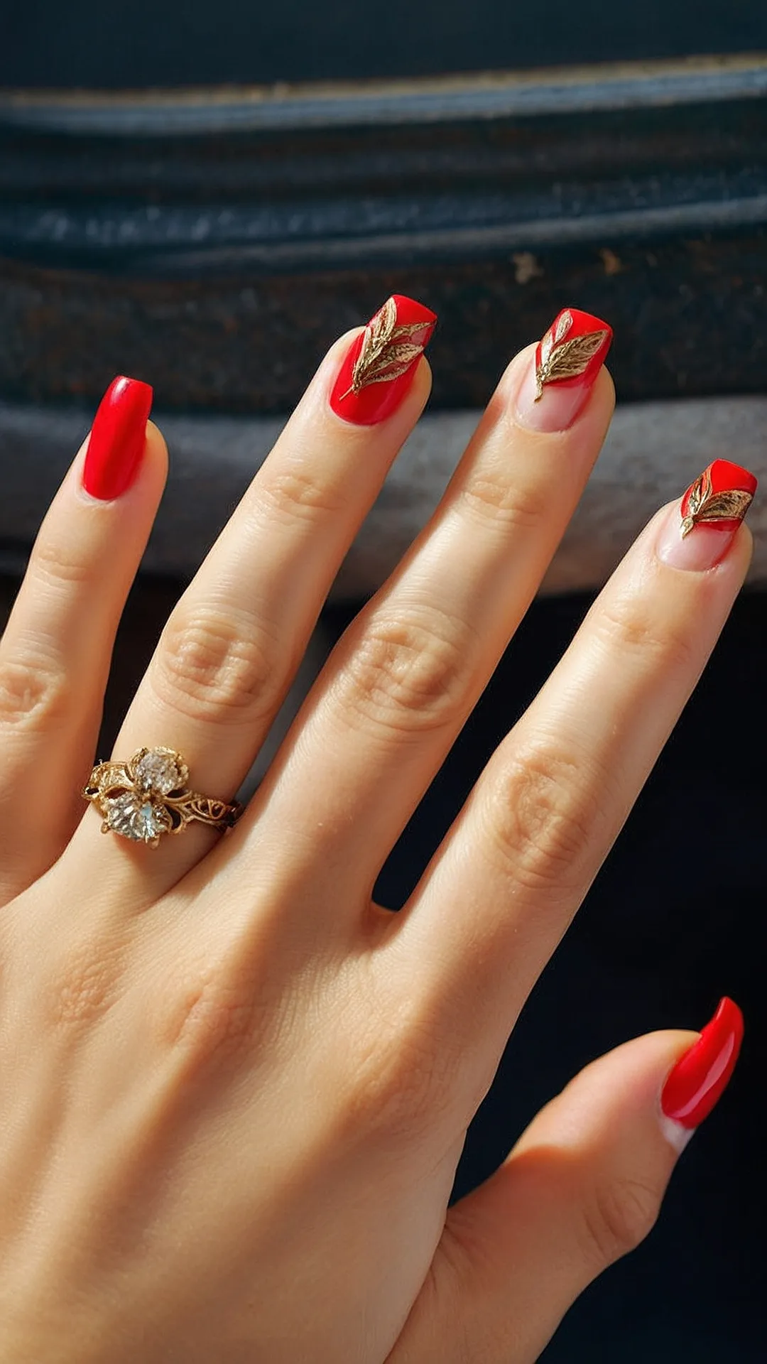 Hello Spring, Red Nails