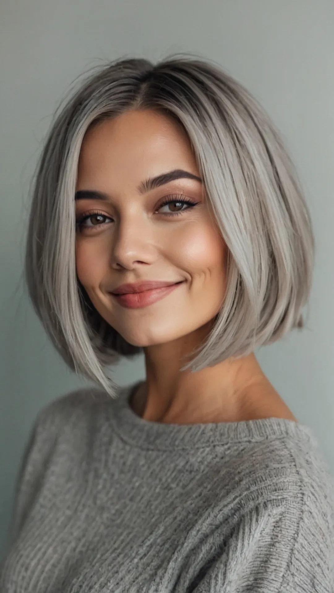 Age with Style: 15 Grey Bob Hairstyles to Try Now - Cheerful Talks