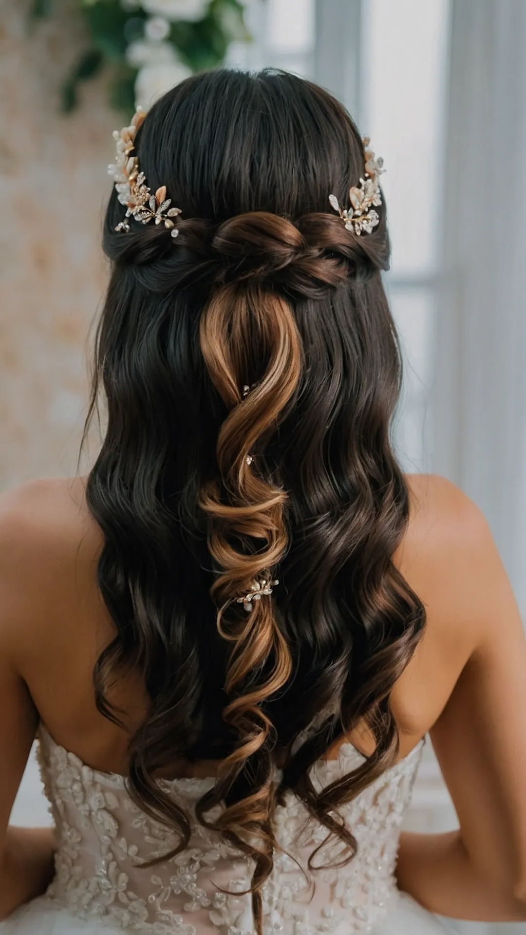 Crown of Flow:  Bridal Hairstyles