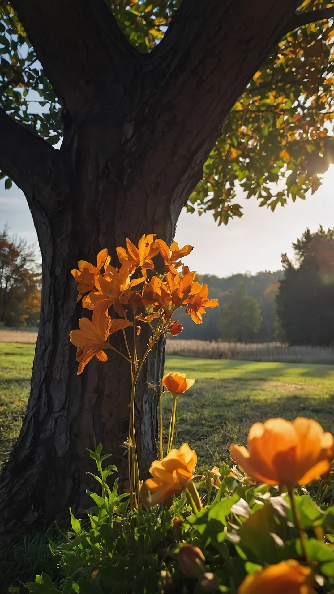 Fiori Autunnali: A Tree's Golden Goodbye