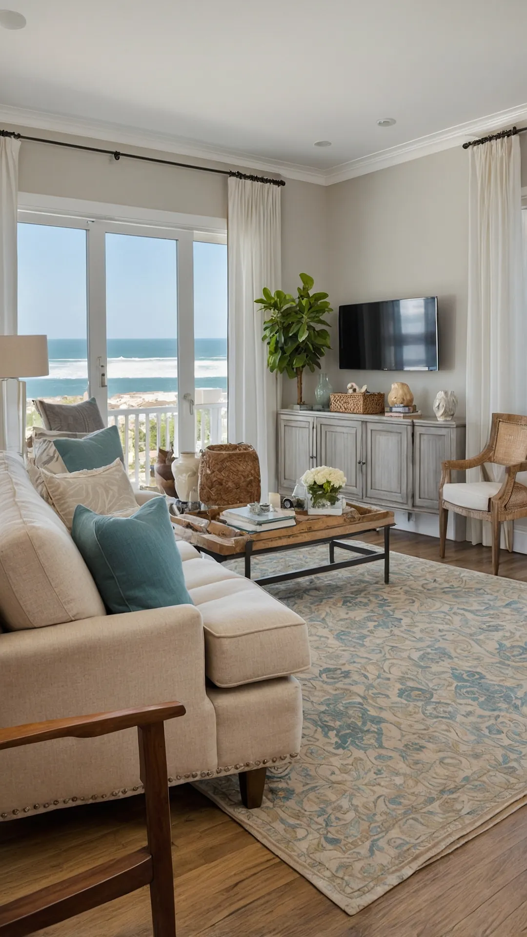 Elevate Your Style: 22 Coastal Chic Living Room Ideas in One Place 47 Coastal Couch Chronicles