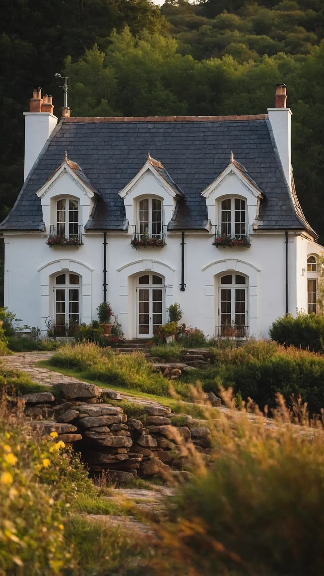 Discovering the Allure of French Cottages: 17 Stylish Exterior Concepts 35 French Stone Charm