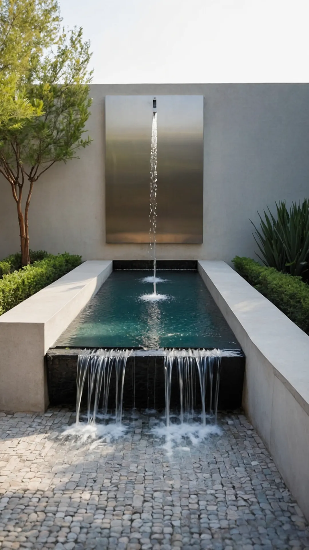 15 Outdoor Wall Fountain Ideas to Spruce Up Your Yard 44 Wall's Water Glow
