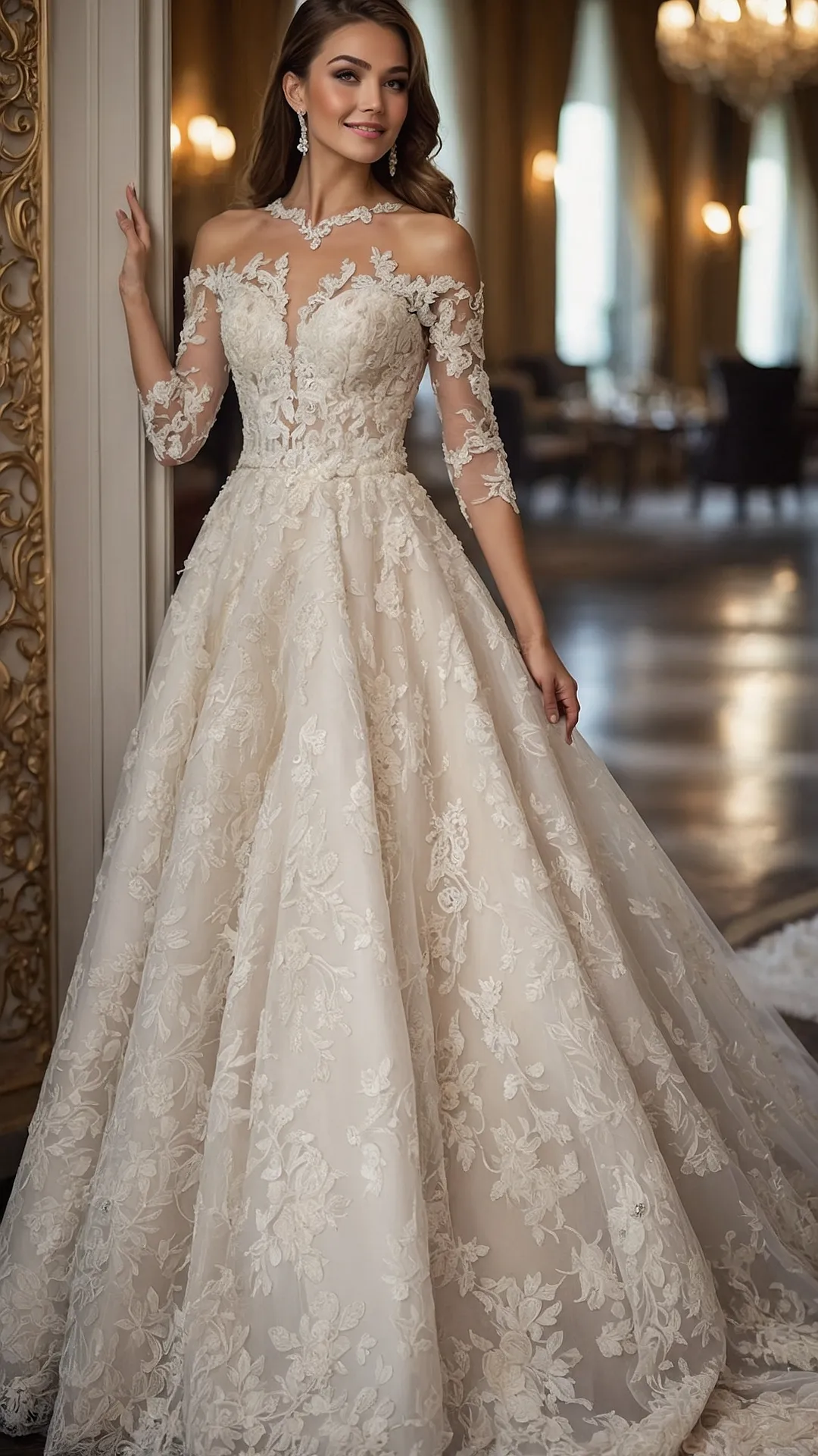 Timeless Charm: 22 Vintage Wedding Gown Ideas to Make You Say “I Do” 35 Aisle & Adorned