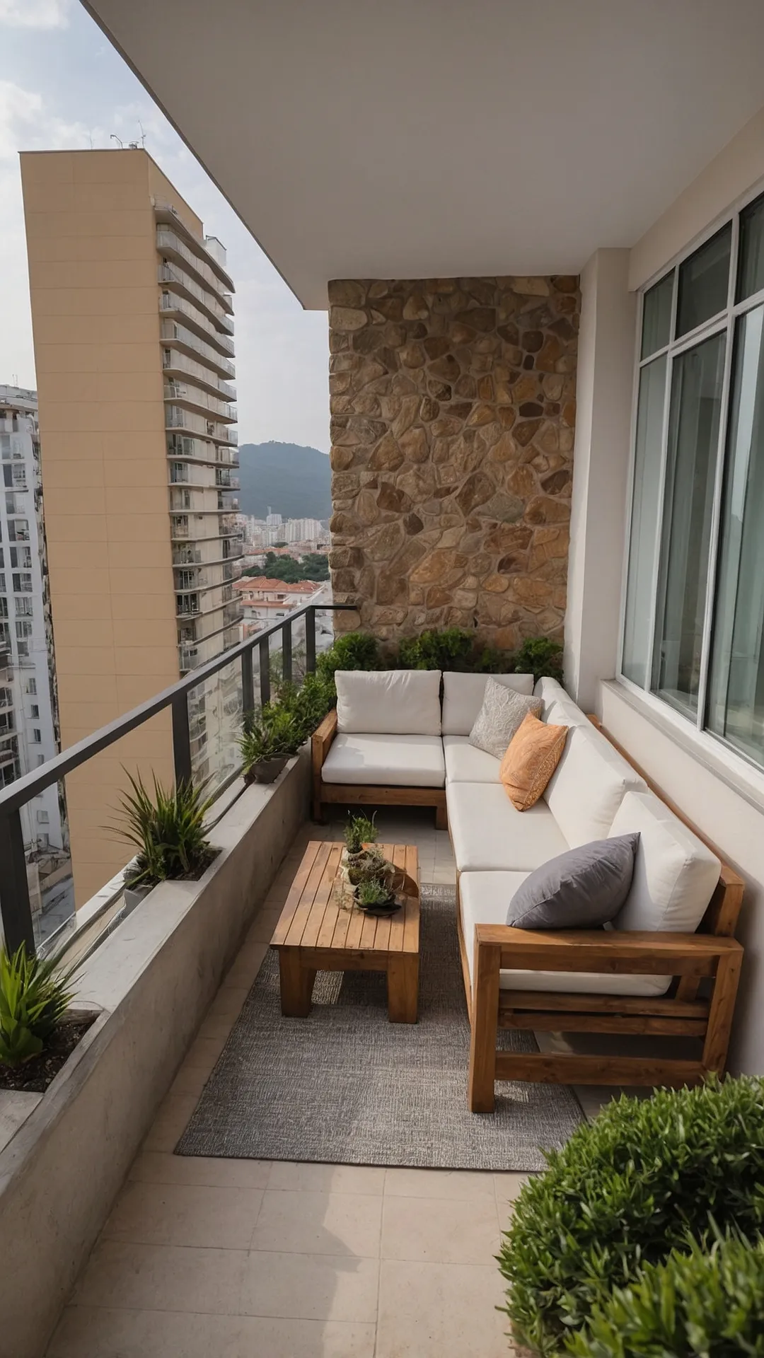 Transform Your Apartment: 17 Balcony Design Ideas to Elevate Your Space 47 Skyline Sanctuary