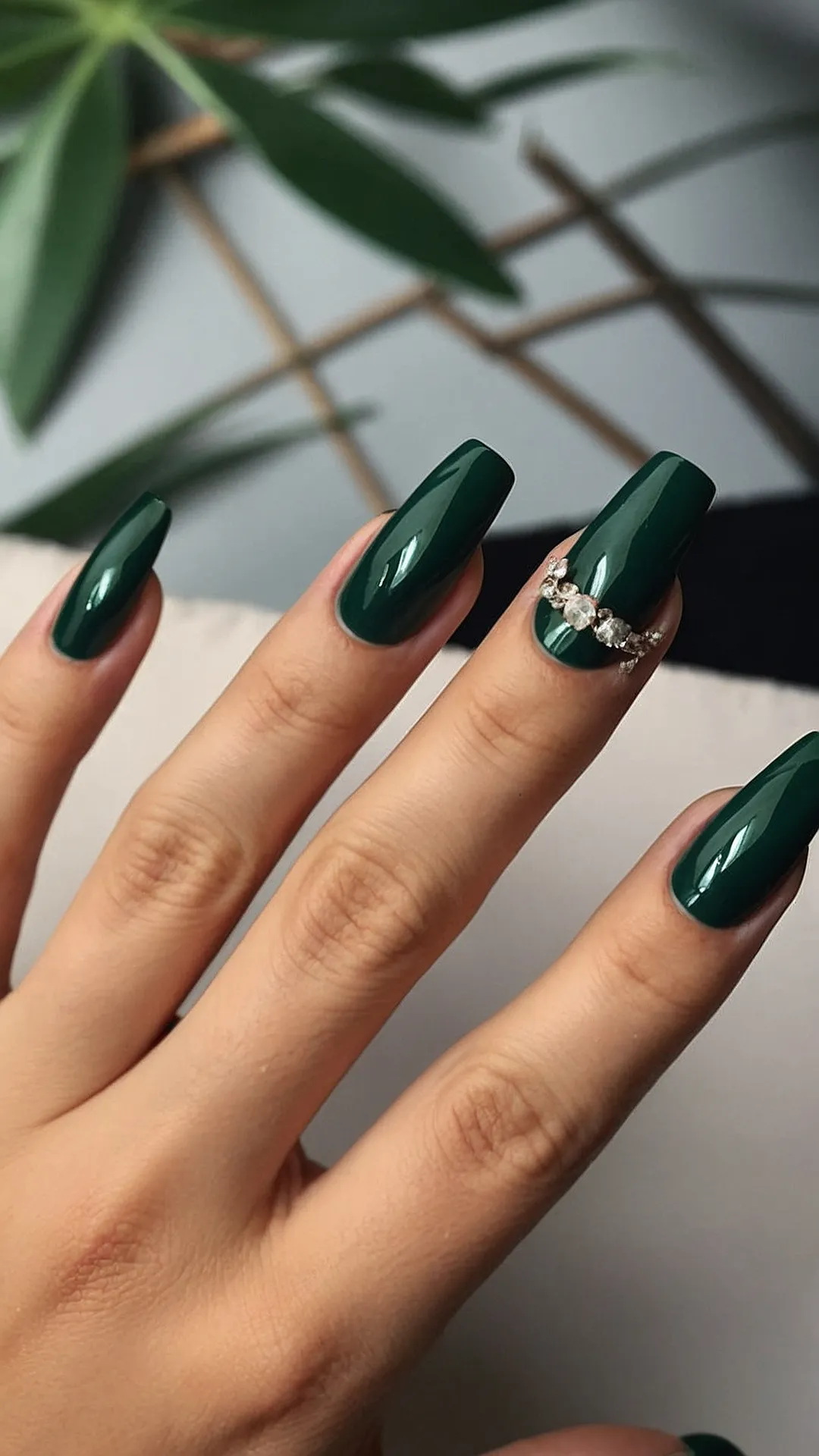 Elevate Your Nail Game with Dark Emerald Green: 17 Inspiring Ideas 44 Green with Envy Nails